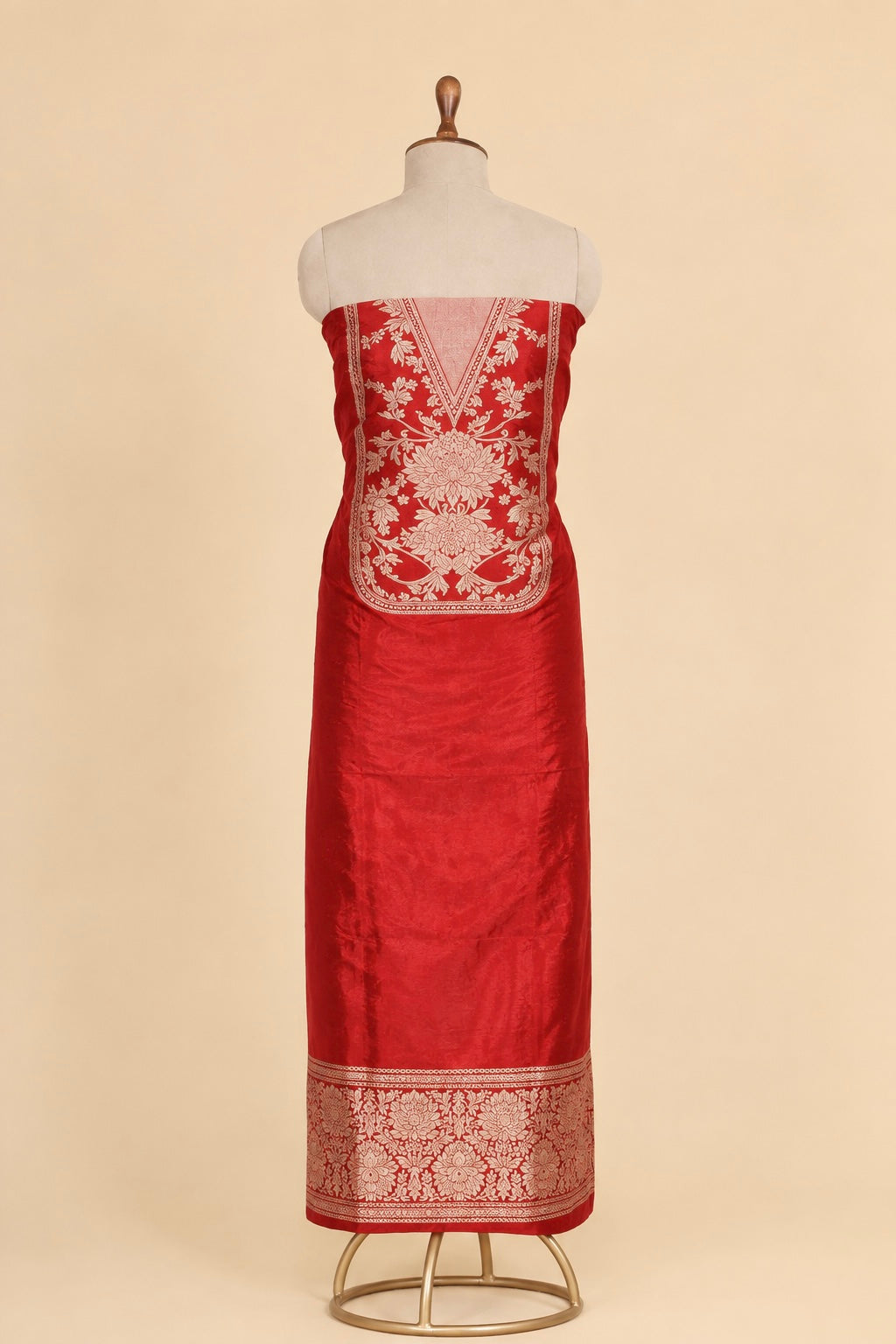 Red Katan Silk Co-ord Set