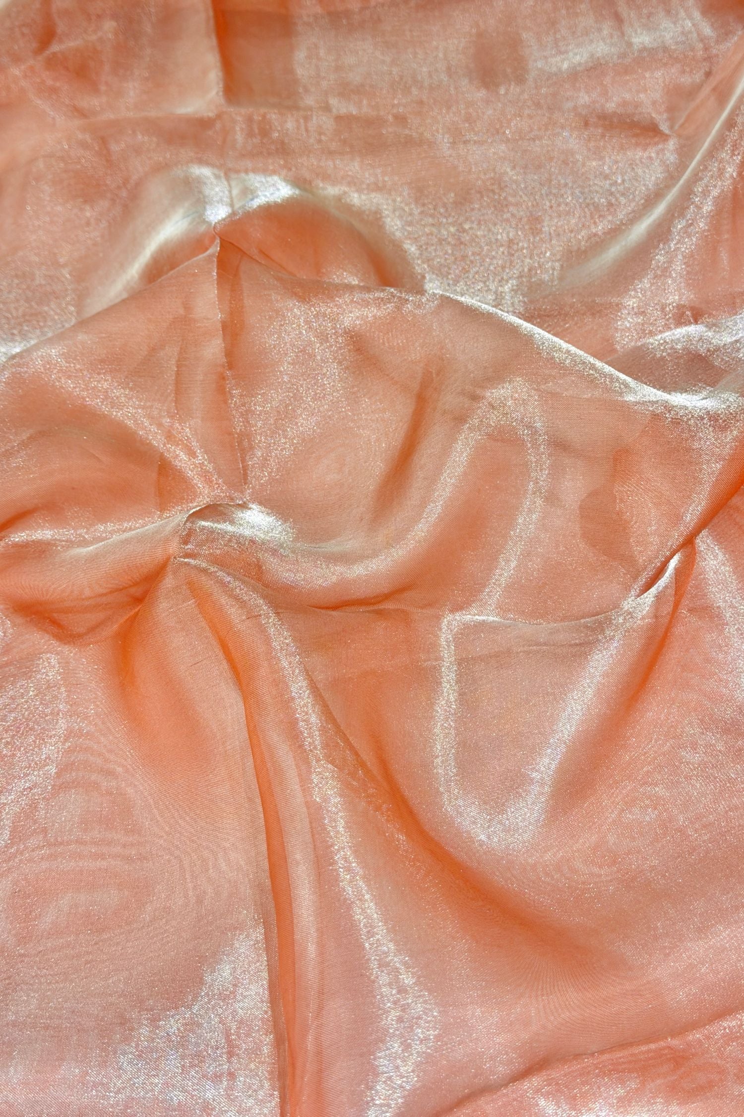 Blush Pink Tissue Silk Suit Set With Cross-Stitch Floral Embroidery
