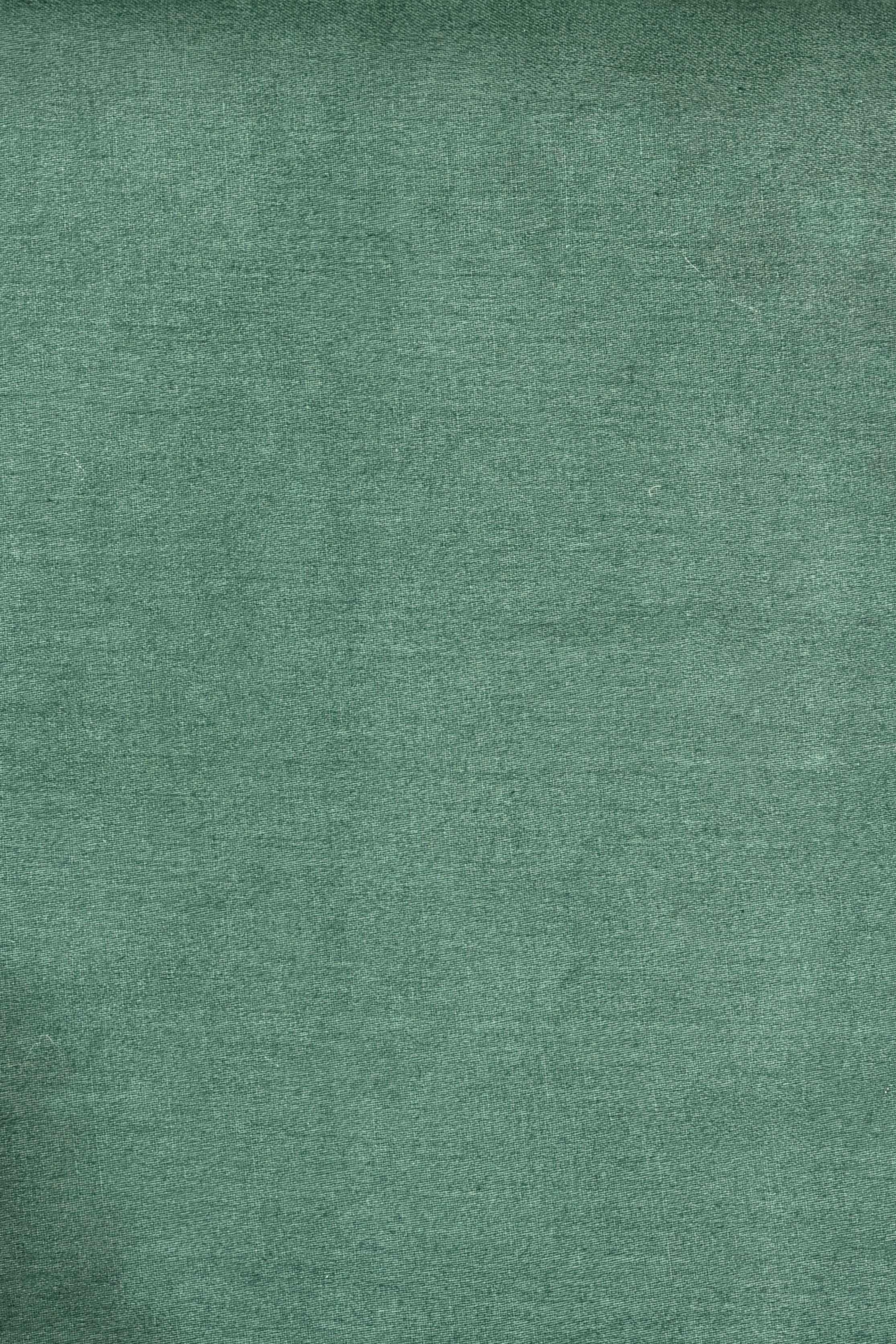Deep Green Pure Tusser Silk Suit Set With Pichwai Dupatta