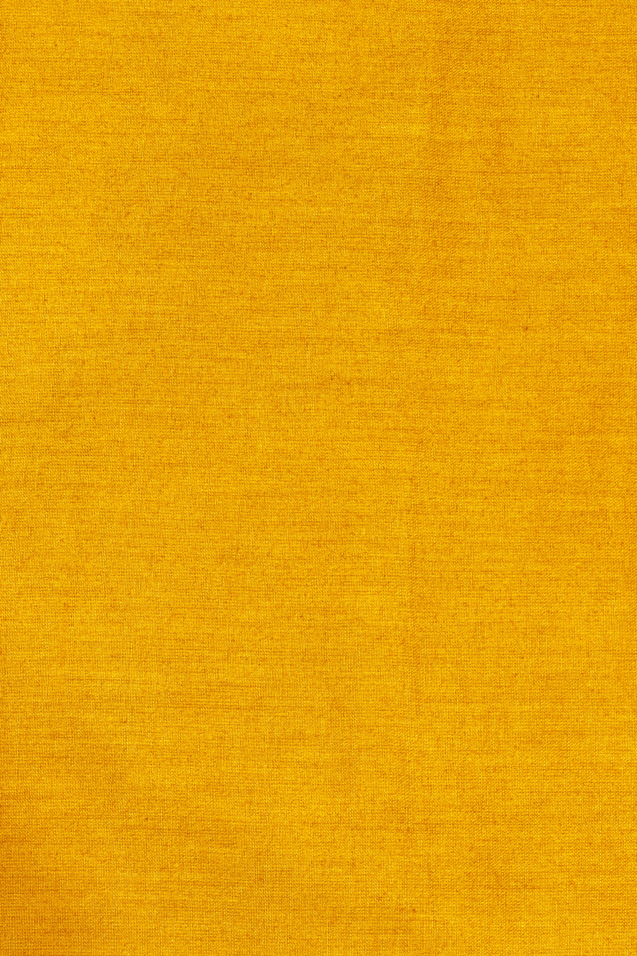 Mustard Yellow Pure Tusser Silk Suit Set With Floral Dupatta