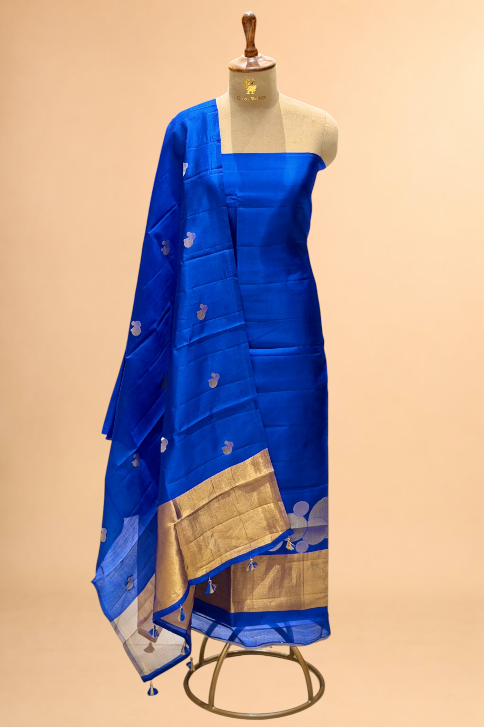 Royal Blue Soft Silk Suit Set