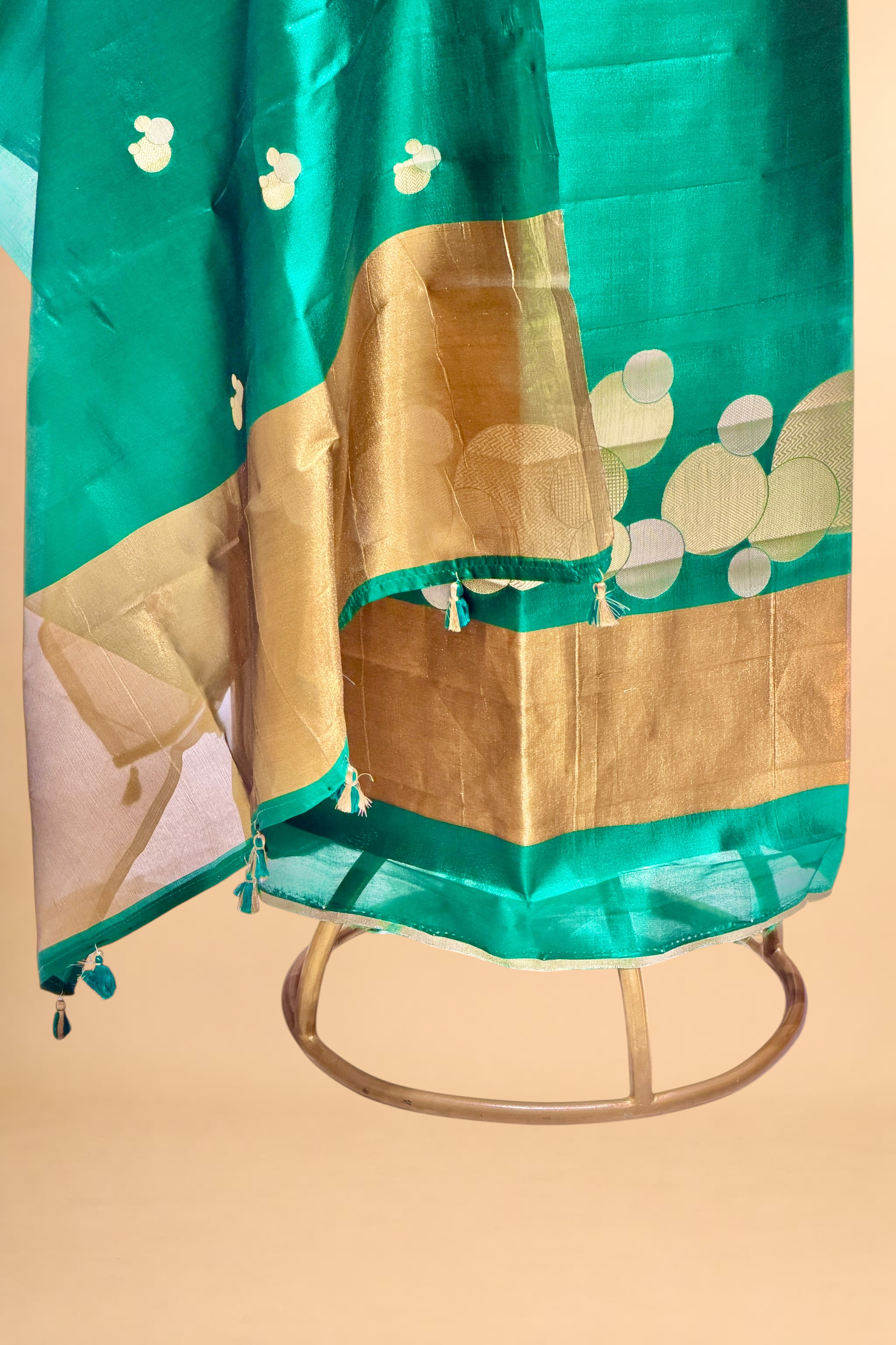Emerald Green Soft Silk Suit Set