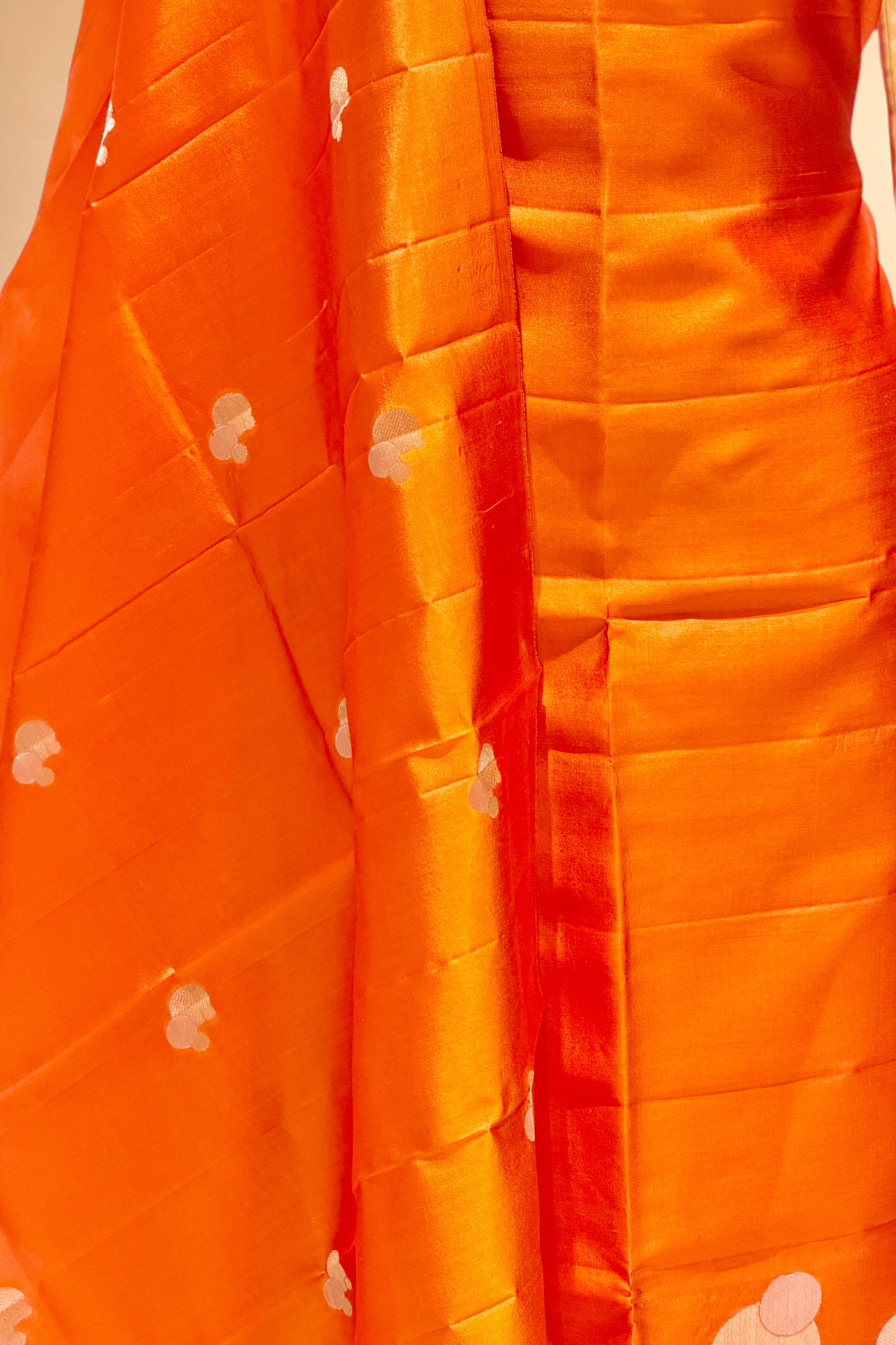 Orange Soft Silk Suit Set