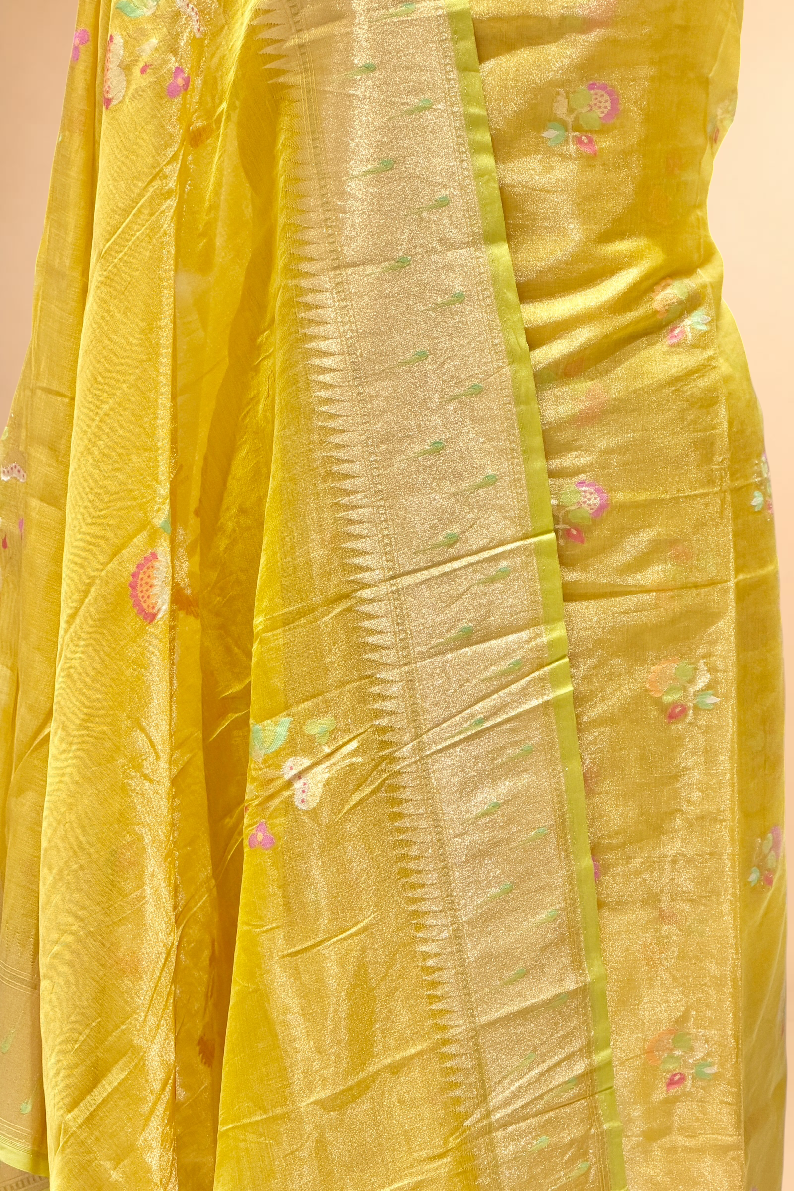 Yellow Tissue Jamdani Suit Set