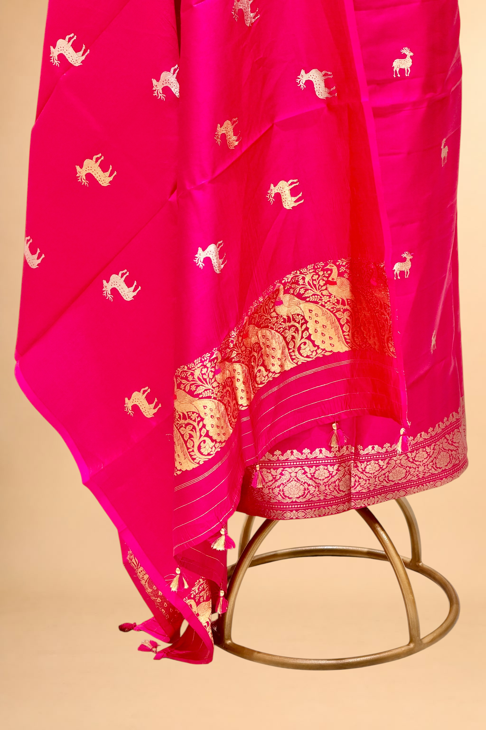 Pink Meenakari Soft Silk Suitsets