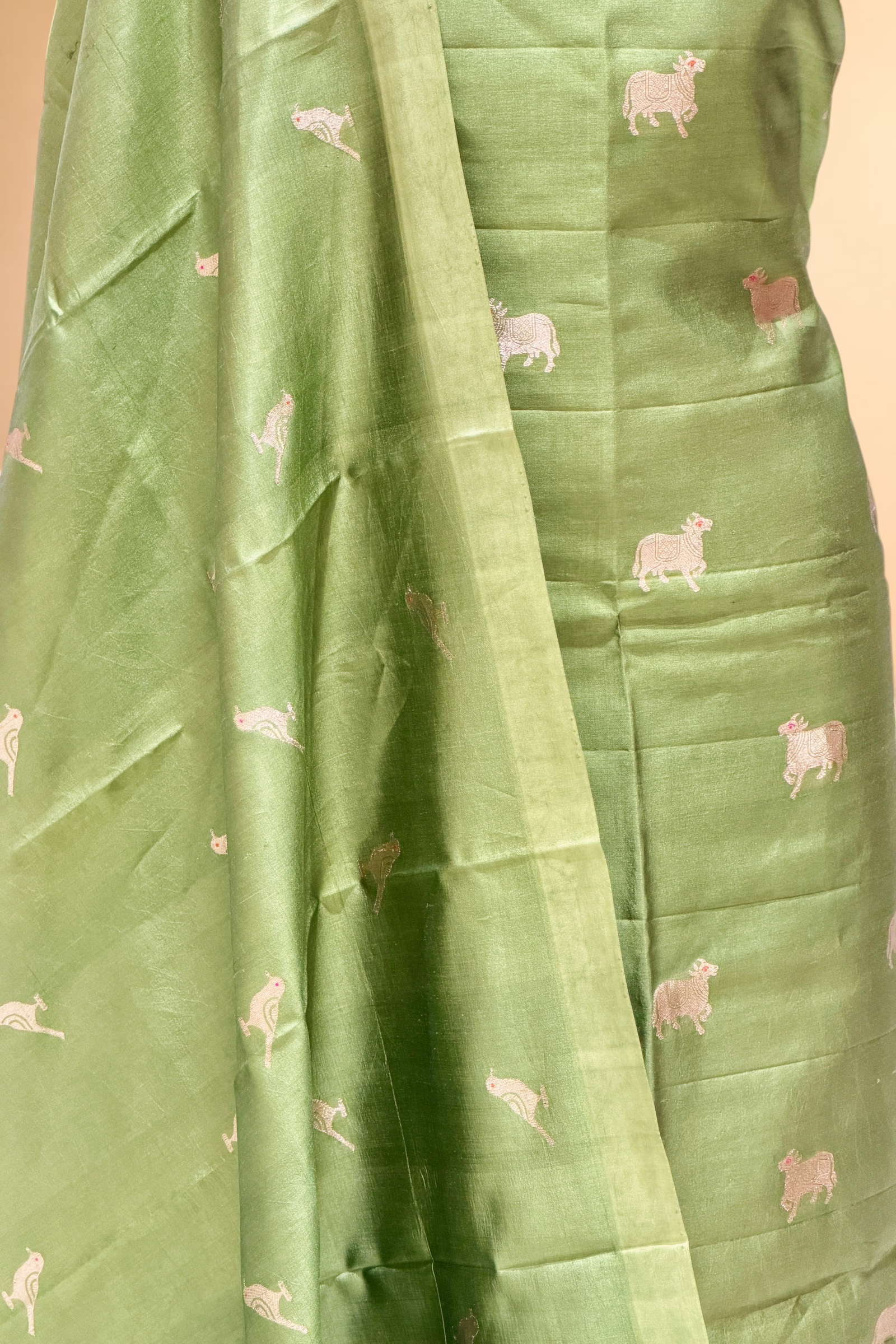Sage Green Soft Silk Suit Set