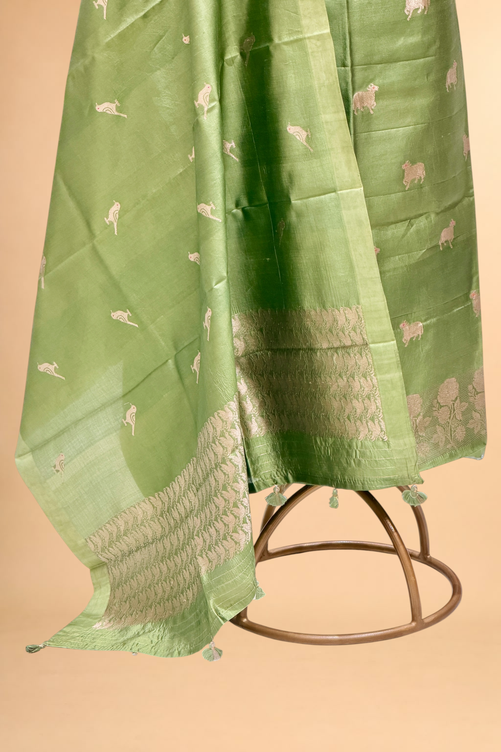 Sage Green Soft Silk Suit Set