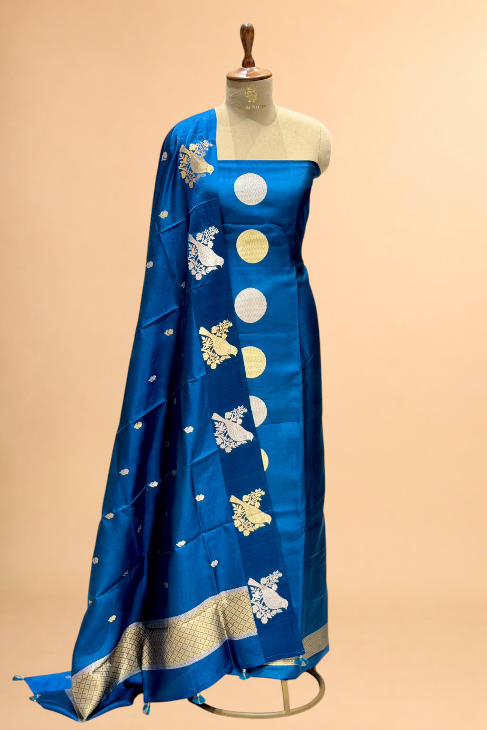 Royal Blue Soft Silk Suit Set
