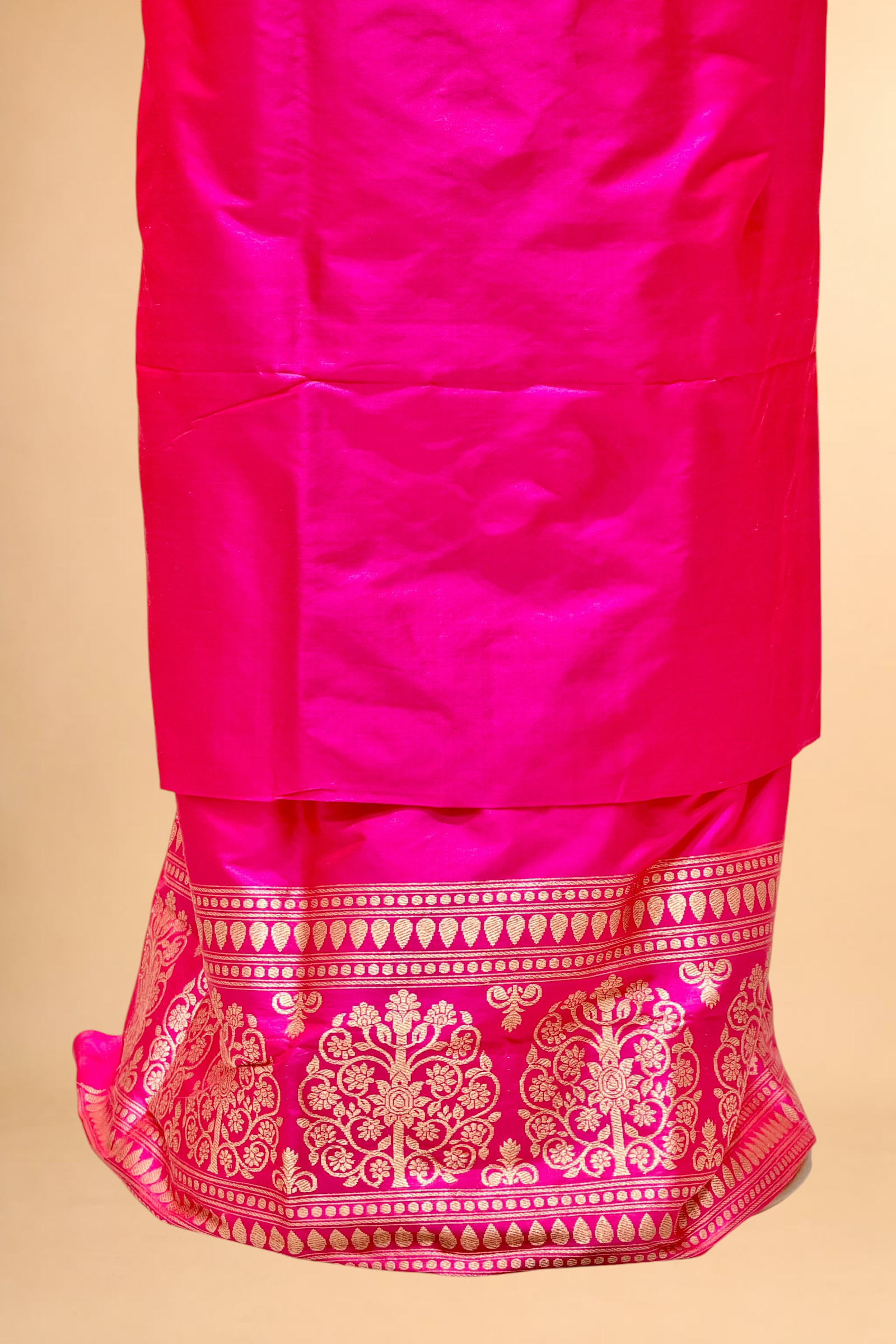 Bright Pink Katan Silk Co-ord Set