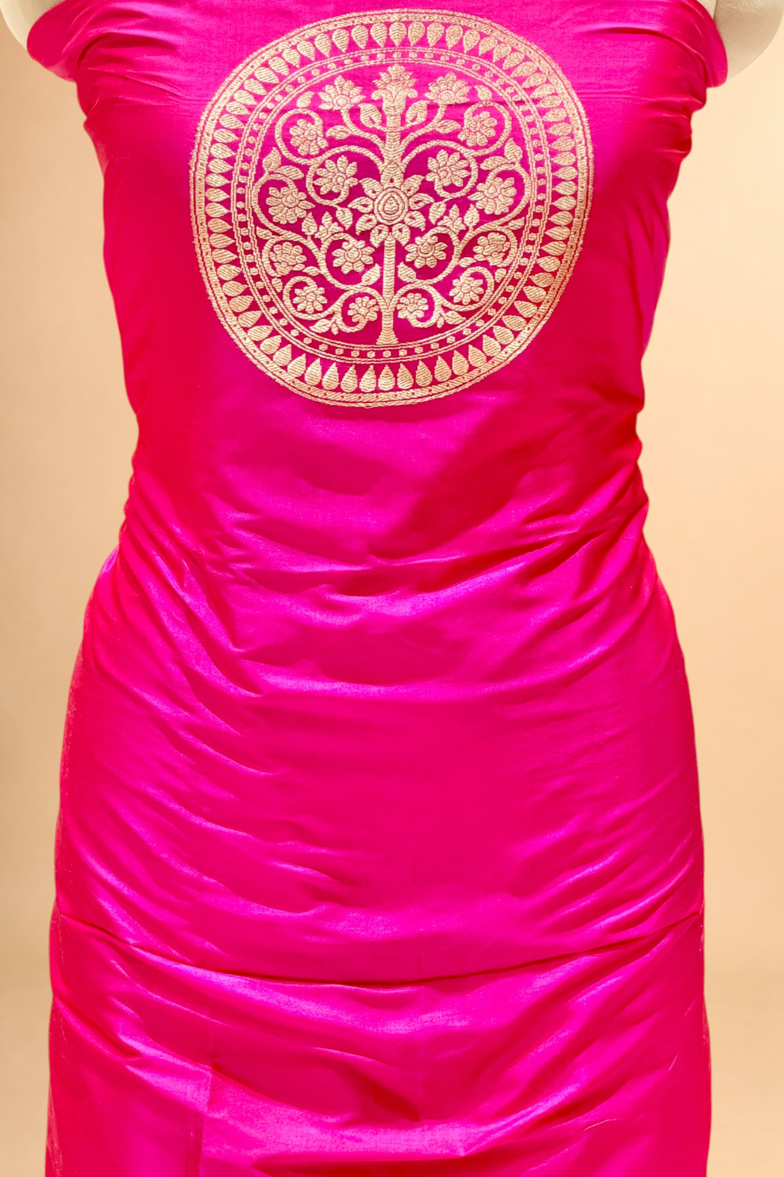 Bright Pink Katan Silk Co-ord Set