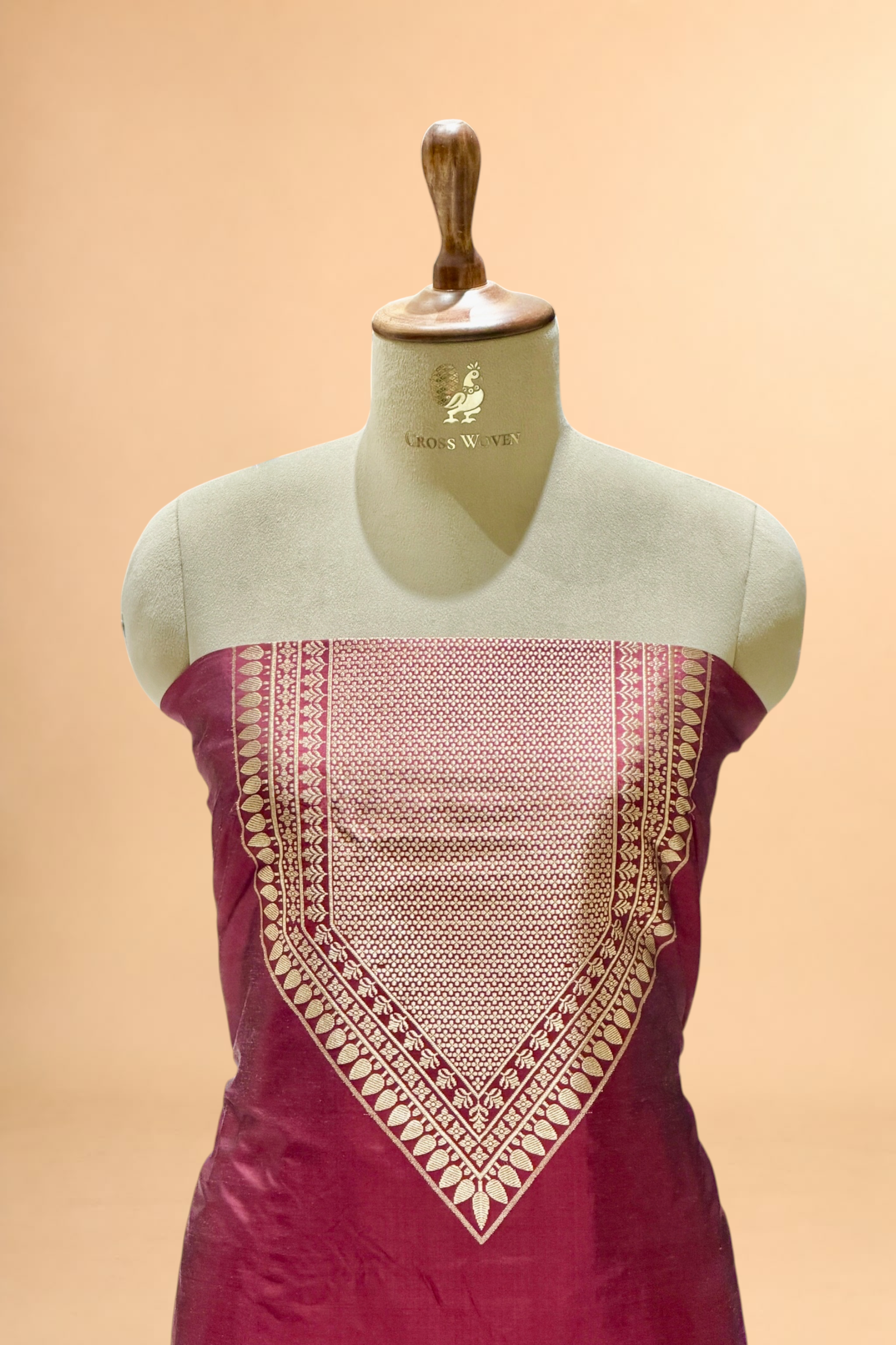 Deep Maroon Katan Silk Co-ord Set
