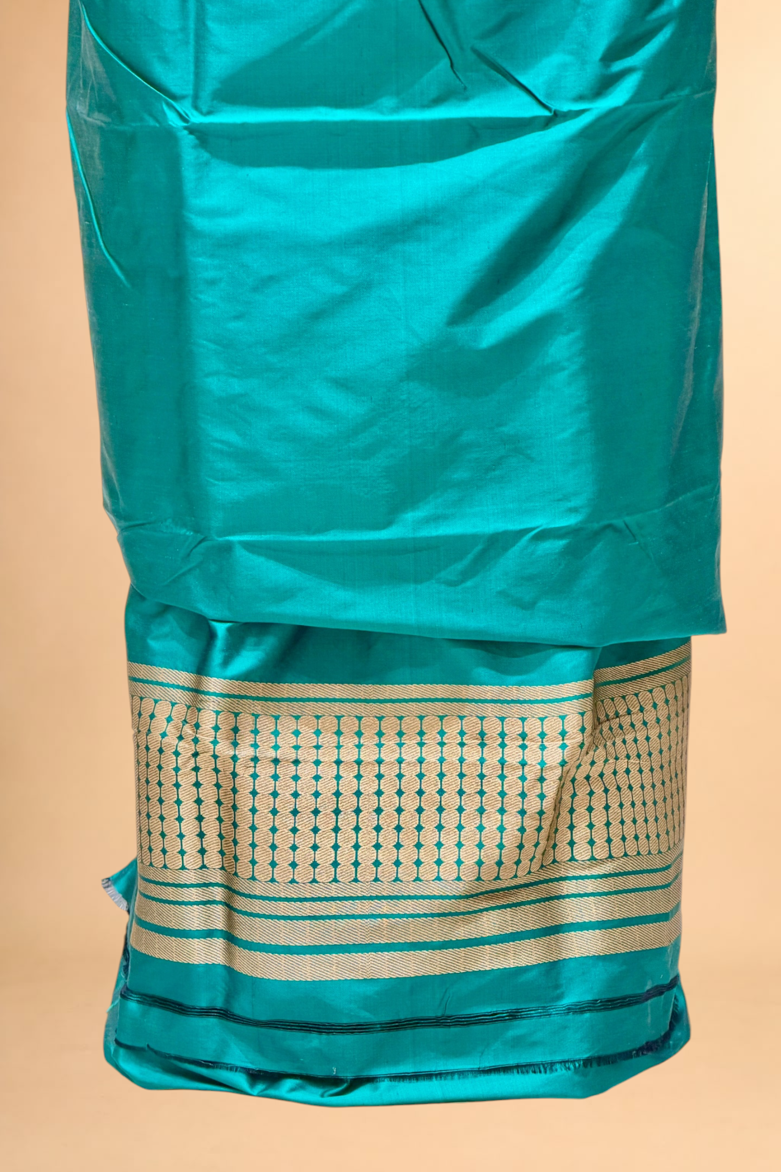 Turquoise Blue Katan Silk Co-ord Set