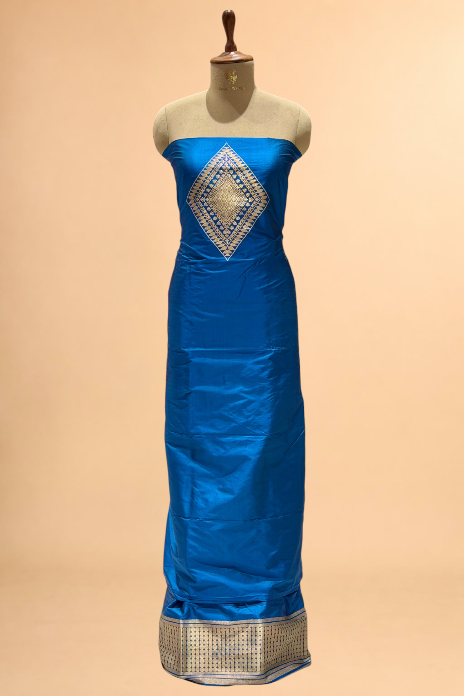 Blue Katan Silk Co-ord Set