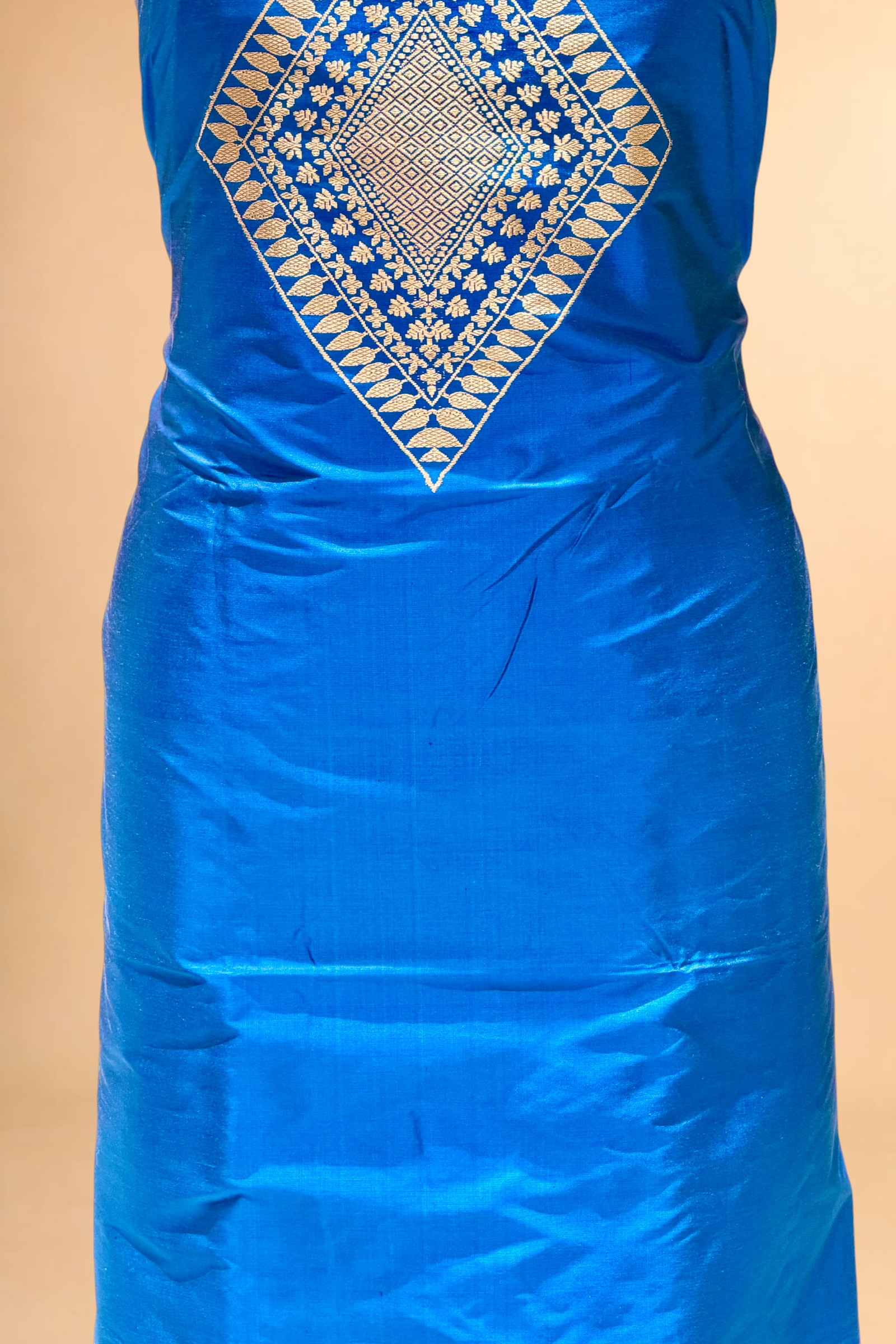 Blue Katan Silk Co-ord Set