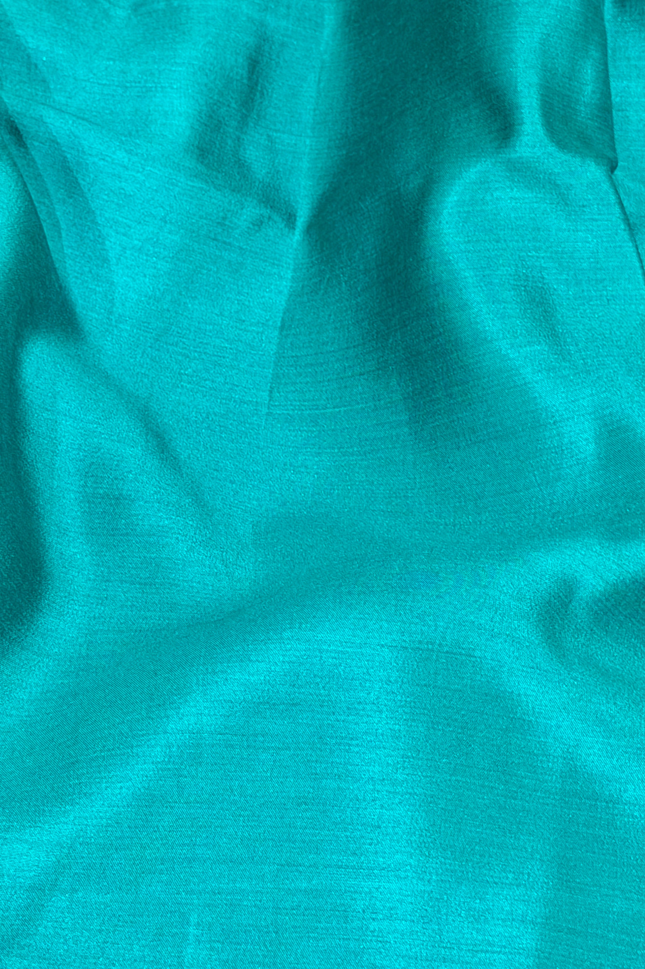 Teal Chiniya Silk Suit Set With Gayatri Mantra And Georgette Dupatta