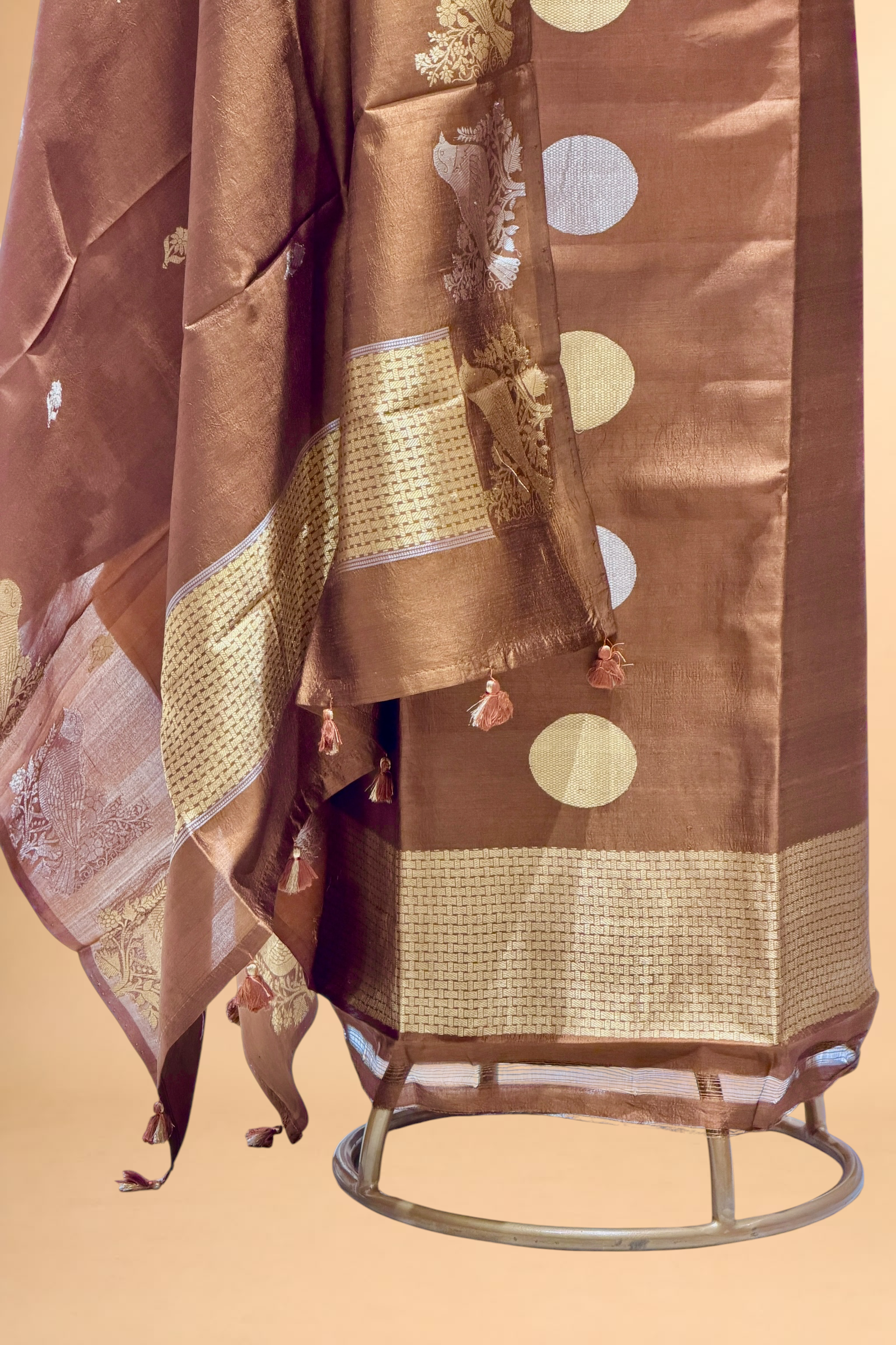 Deep Brown Soft Silk Suit Set