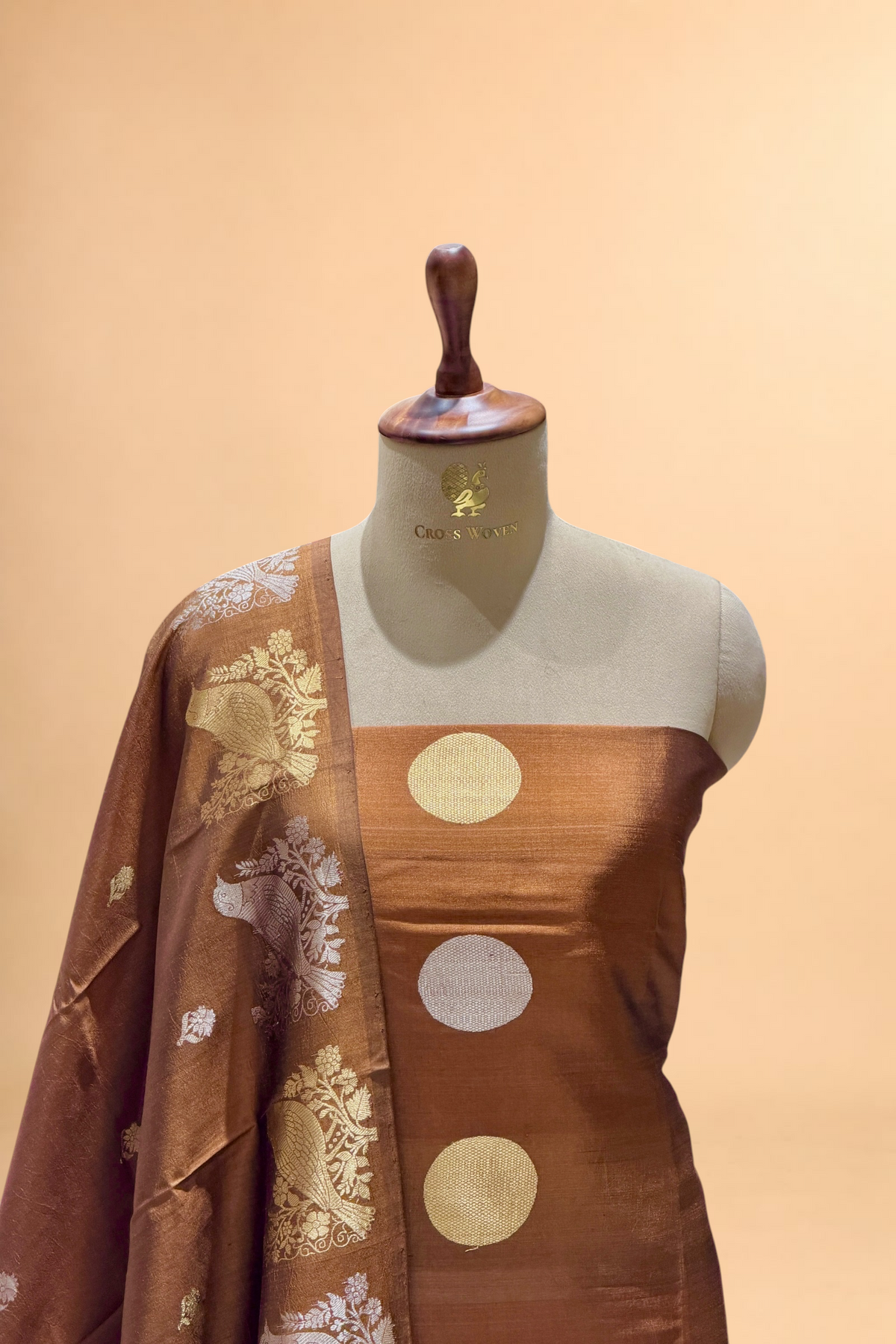 Deep Brown Soft Silk Suit Set