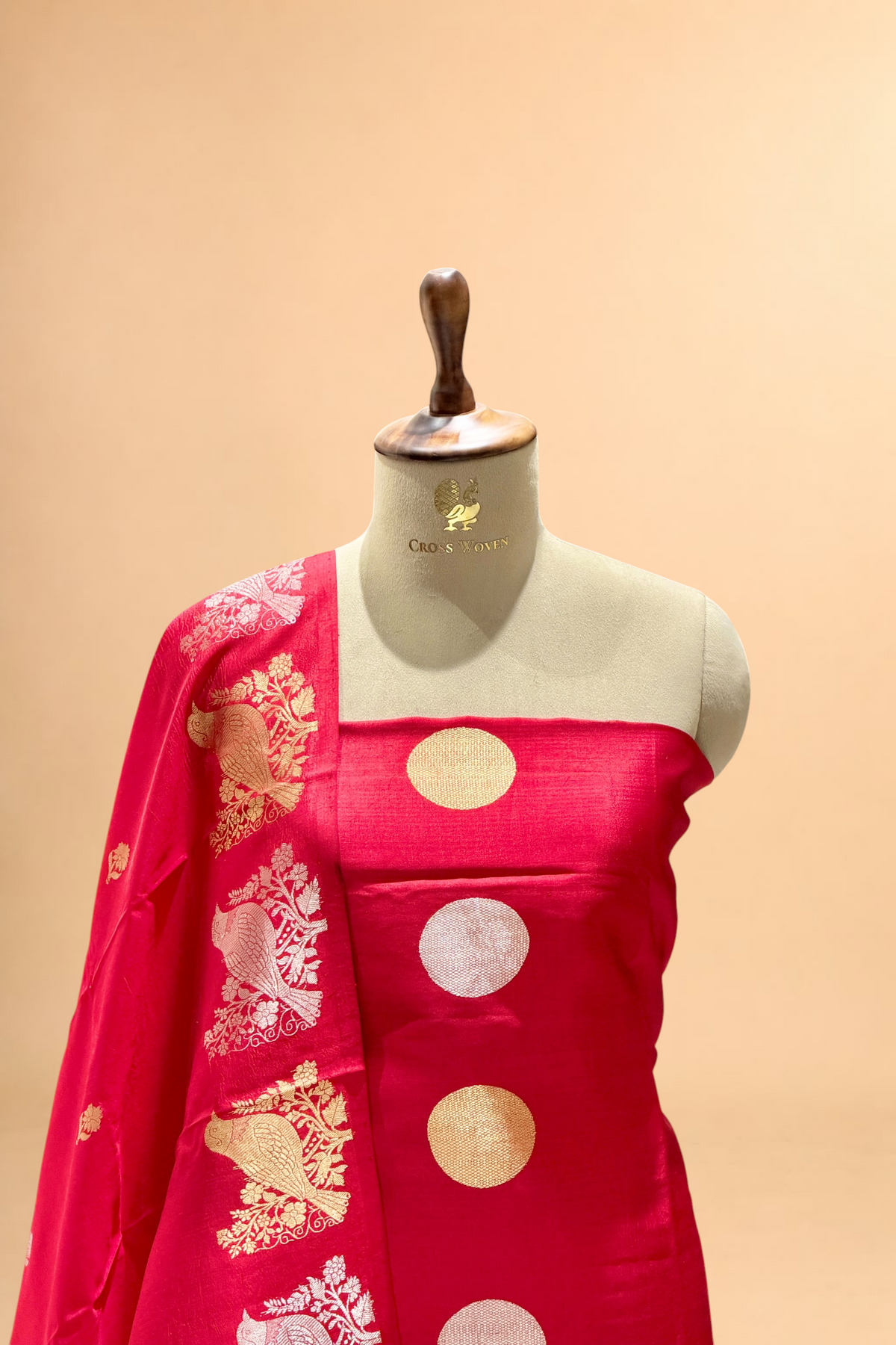 Red Soft Silk Suit Set
