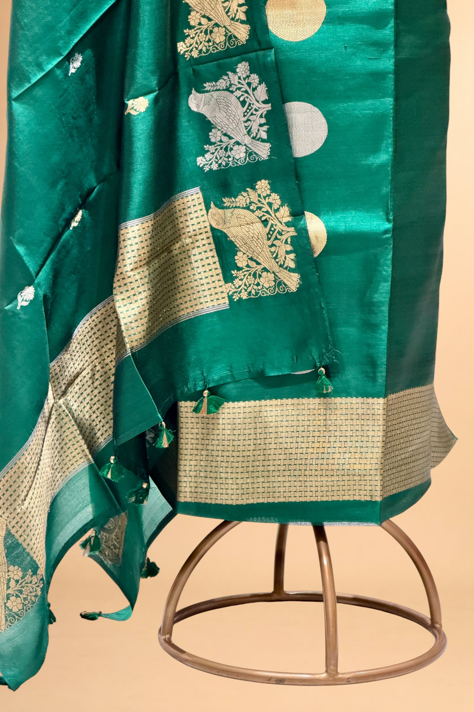Emerald Green Soft Silk Suit Set