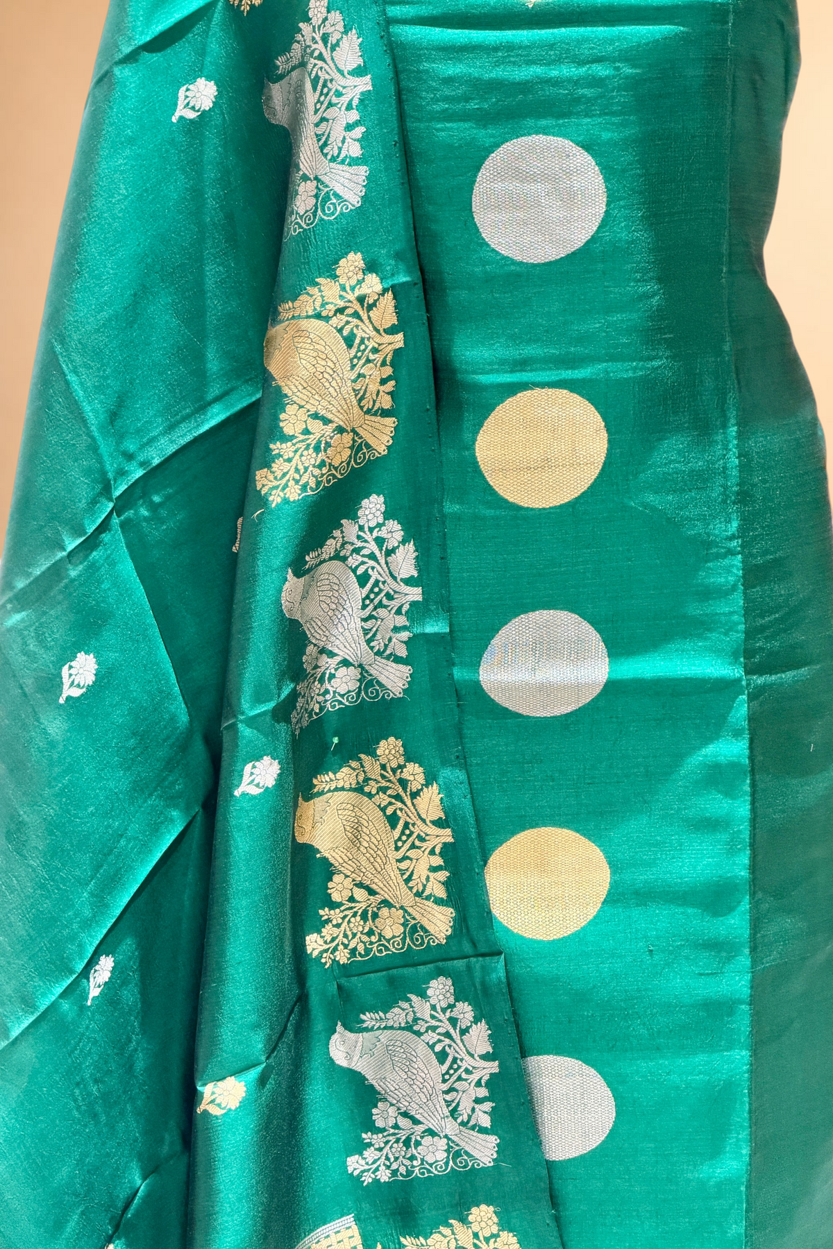 Emerald Green Soft Silk Suit Set