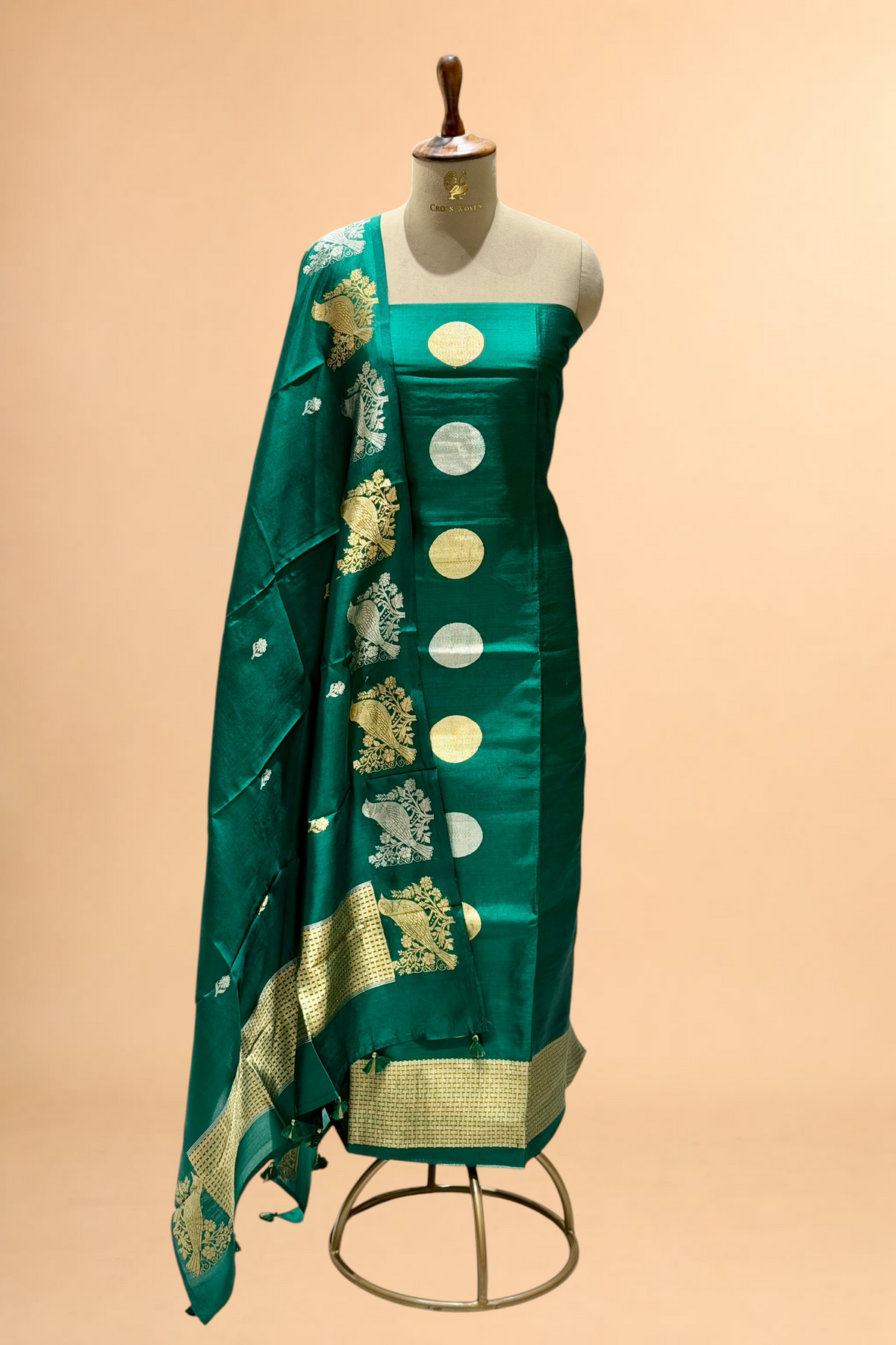 Emerald Green Soft Silk Suit Set