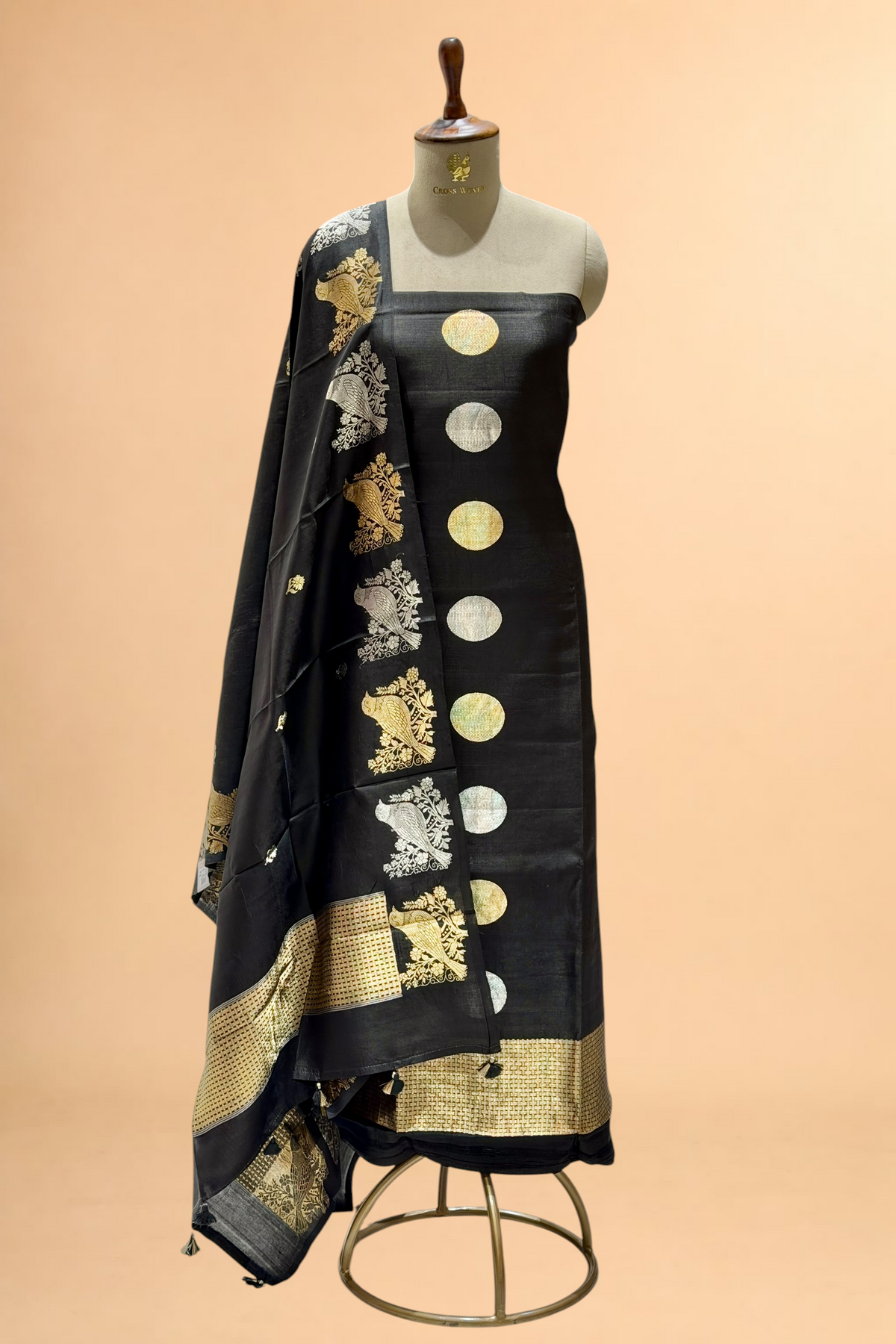 Black Soft Silk Suit Set