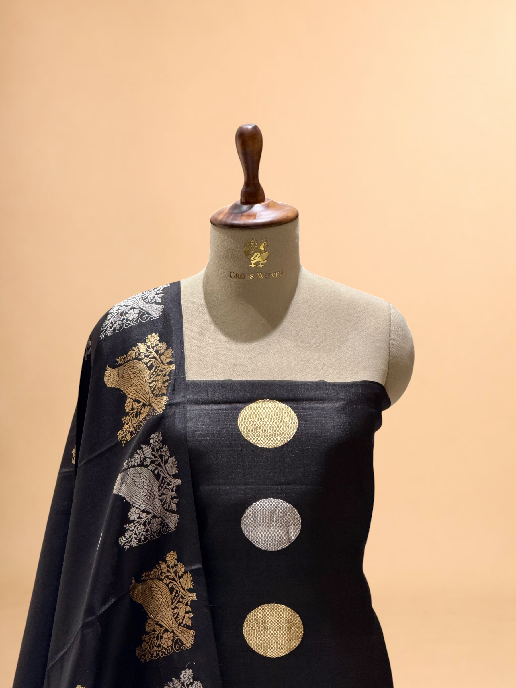 Black Soft Silk Suit Set