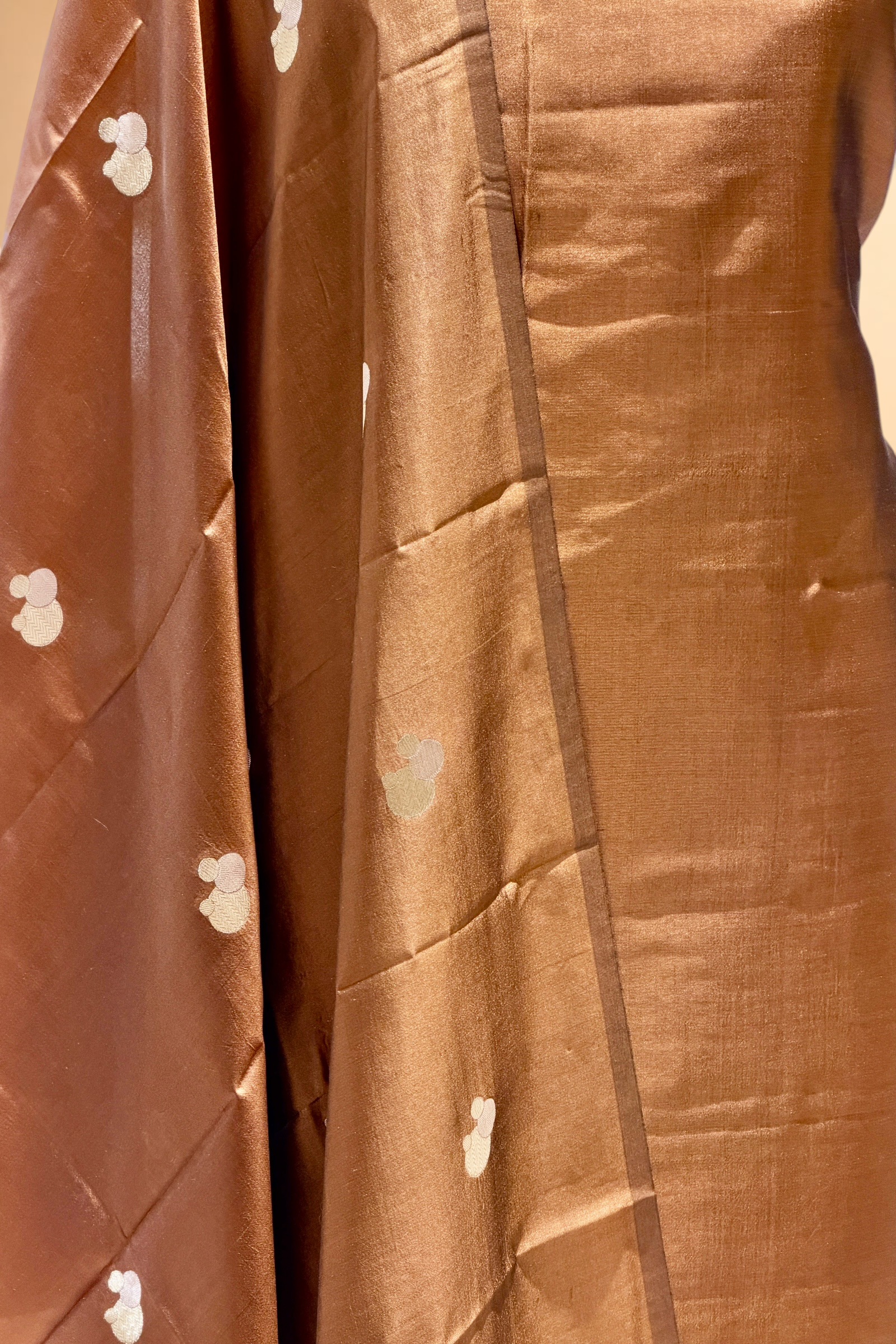 Brown Soft Silk Suit Set