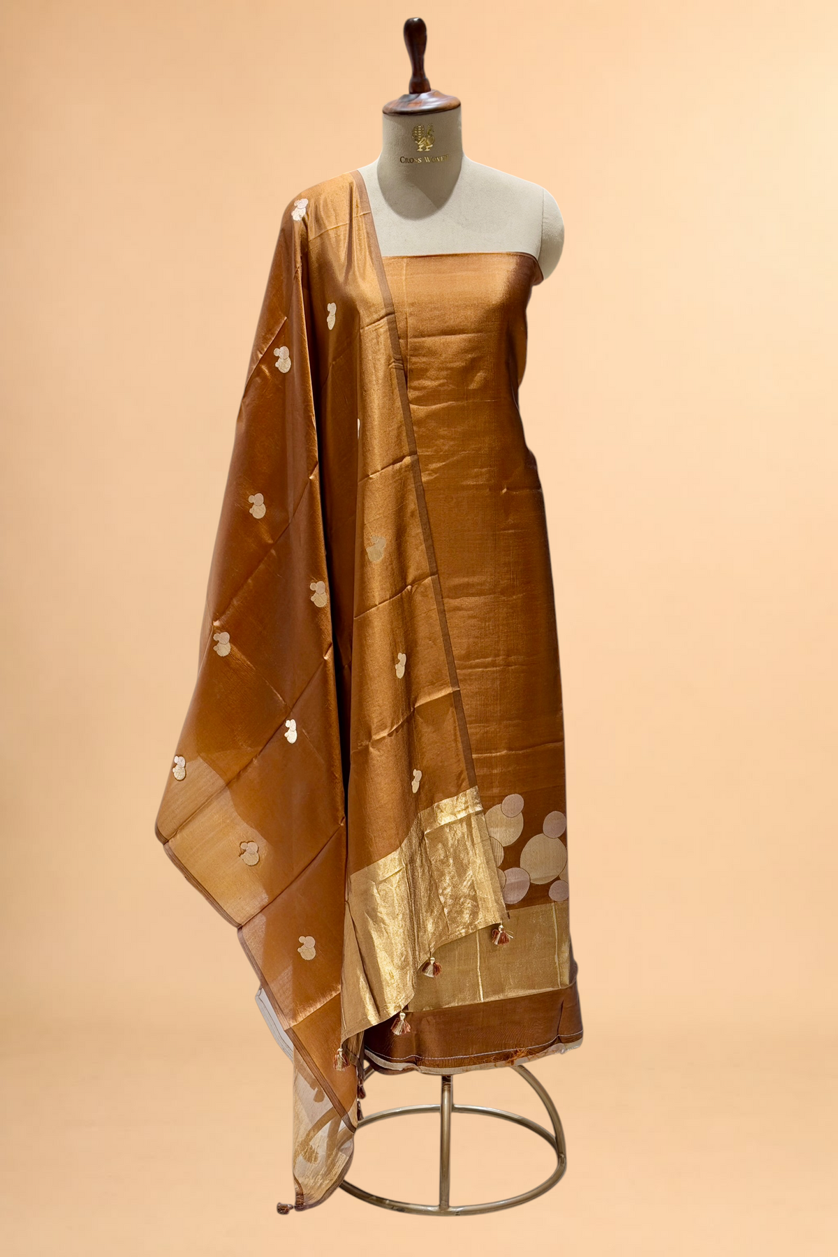 Brown Soft Silk Suit Set