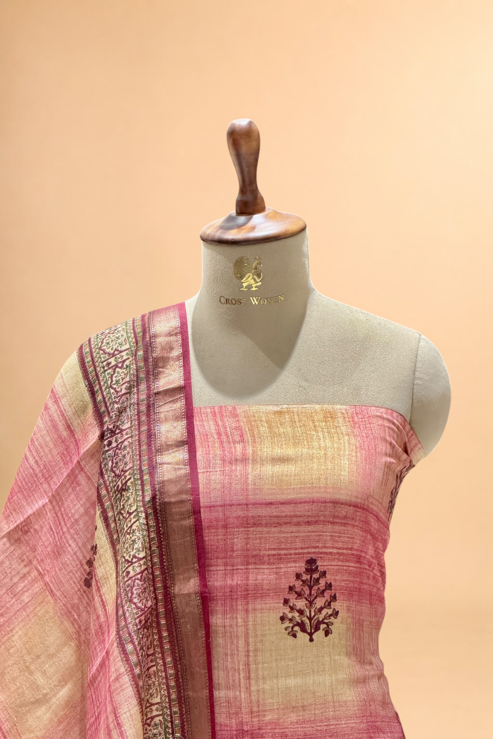 Deep Wine Pure Munga Silk Suit Set