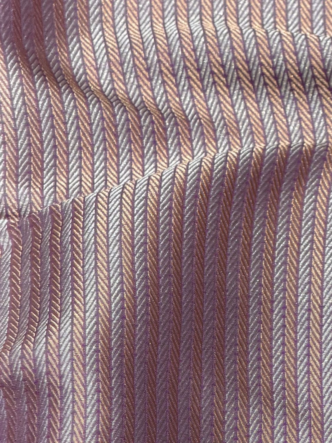 Purple Sona-Rupa Stripe Katan Silk Fabric