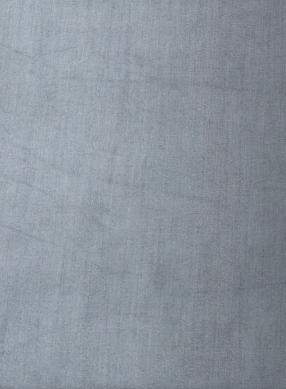 Pure Linen Grey Suit Set with Printed Dupatta