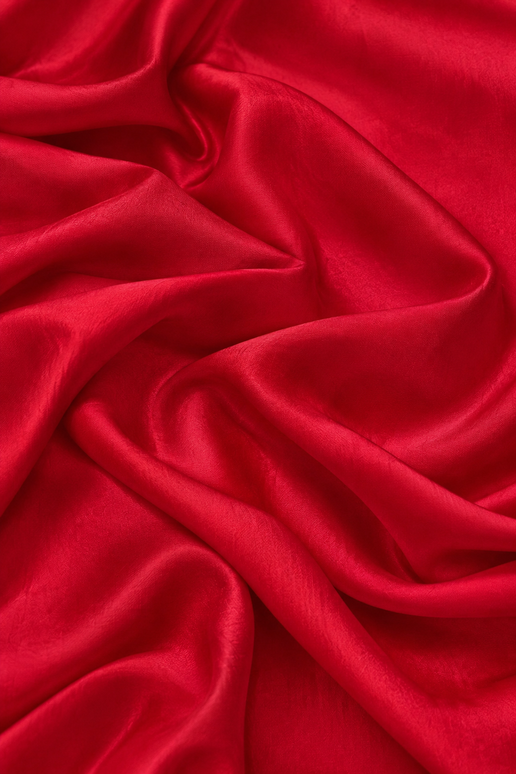 Red Chiniya Silk Suit Set With Contrast Border Dupatta