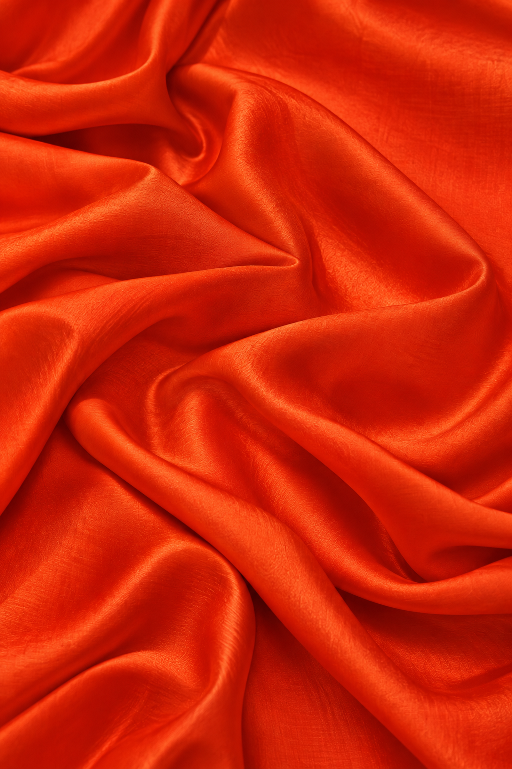 Vibrant Orange Chiniya Silk Suit Set With Contrast Border Dupatta