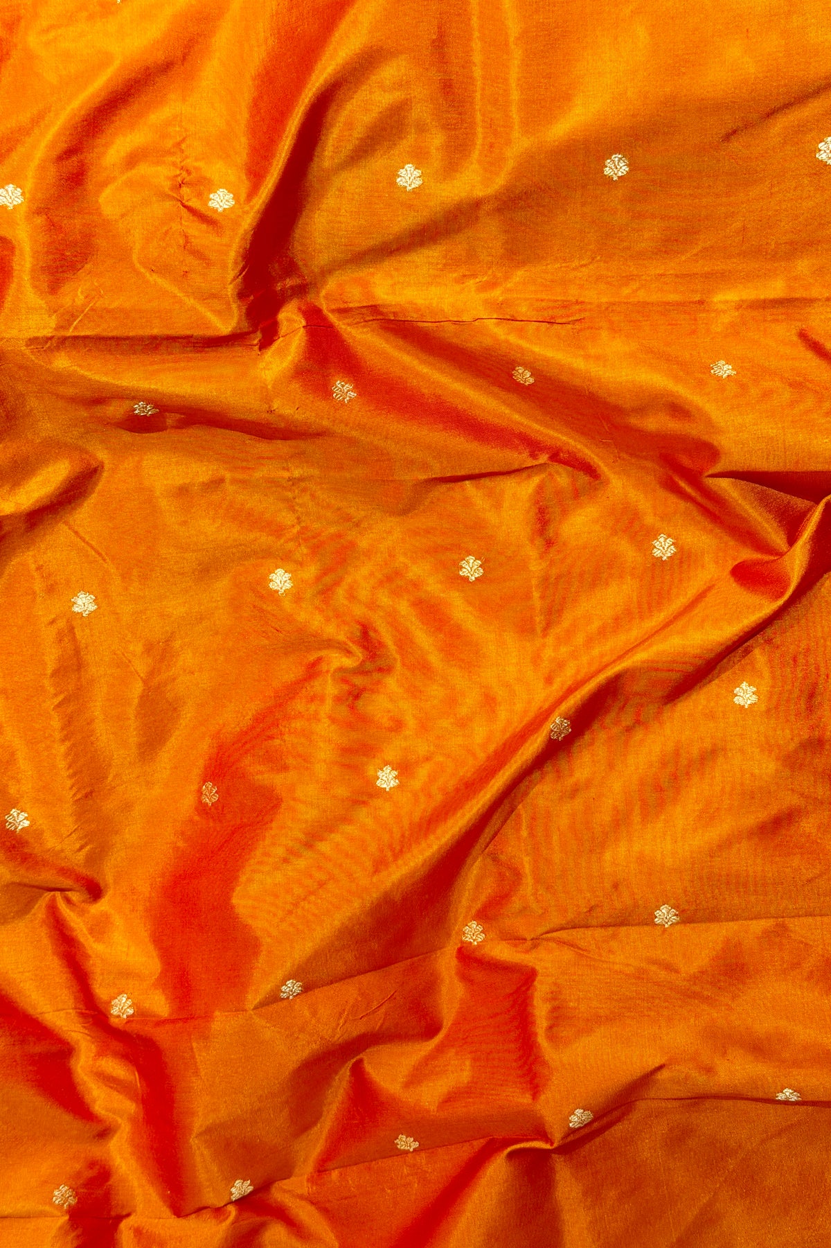 Mustard Gold Katan Silk Co-Ord Set with Regal Panel CW10