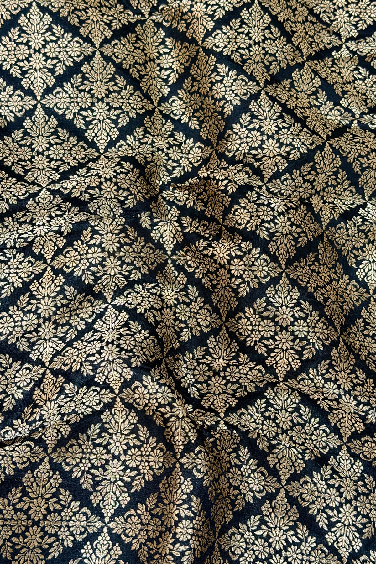 Black Banarasi Pure Katan Silk Lehenga