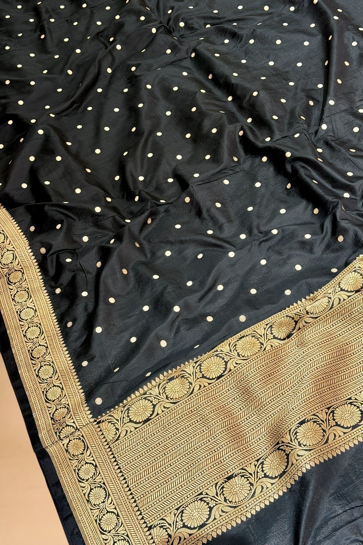 Black Banarasi Pure Katan Silk Lehenga