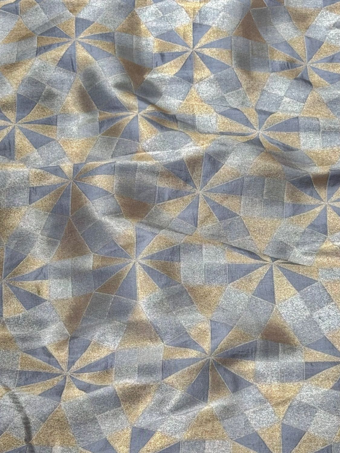 Grey Sona - Rupa Katan Silk Handloom Fabric