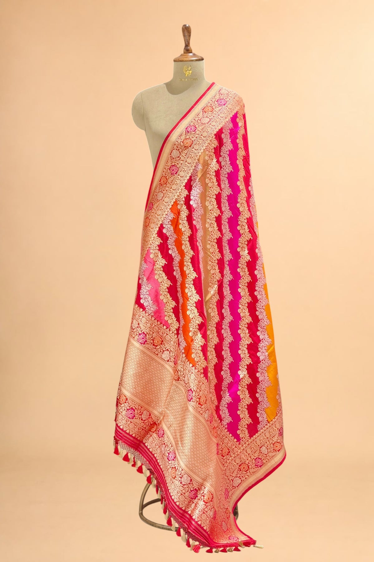 Rangkaat Pure Katan Silk Banarasi Handloom Dupatta