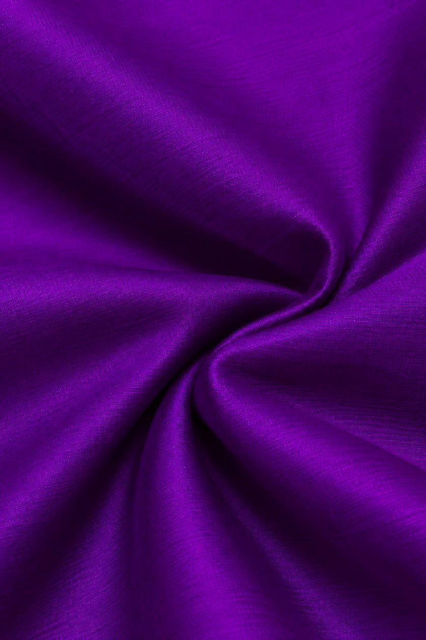 Purple Plain Pure Chiniya Silk Fabric