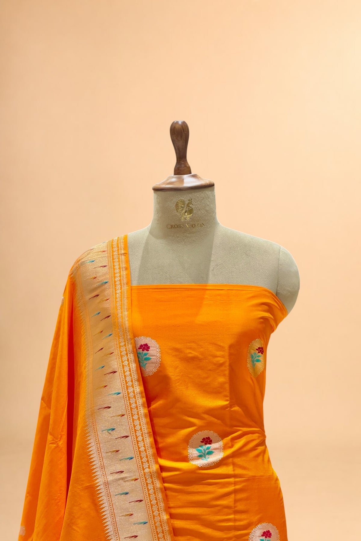 Orange Pure Katan Suit Set