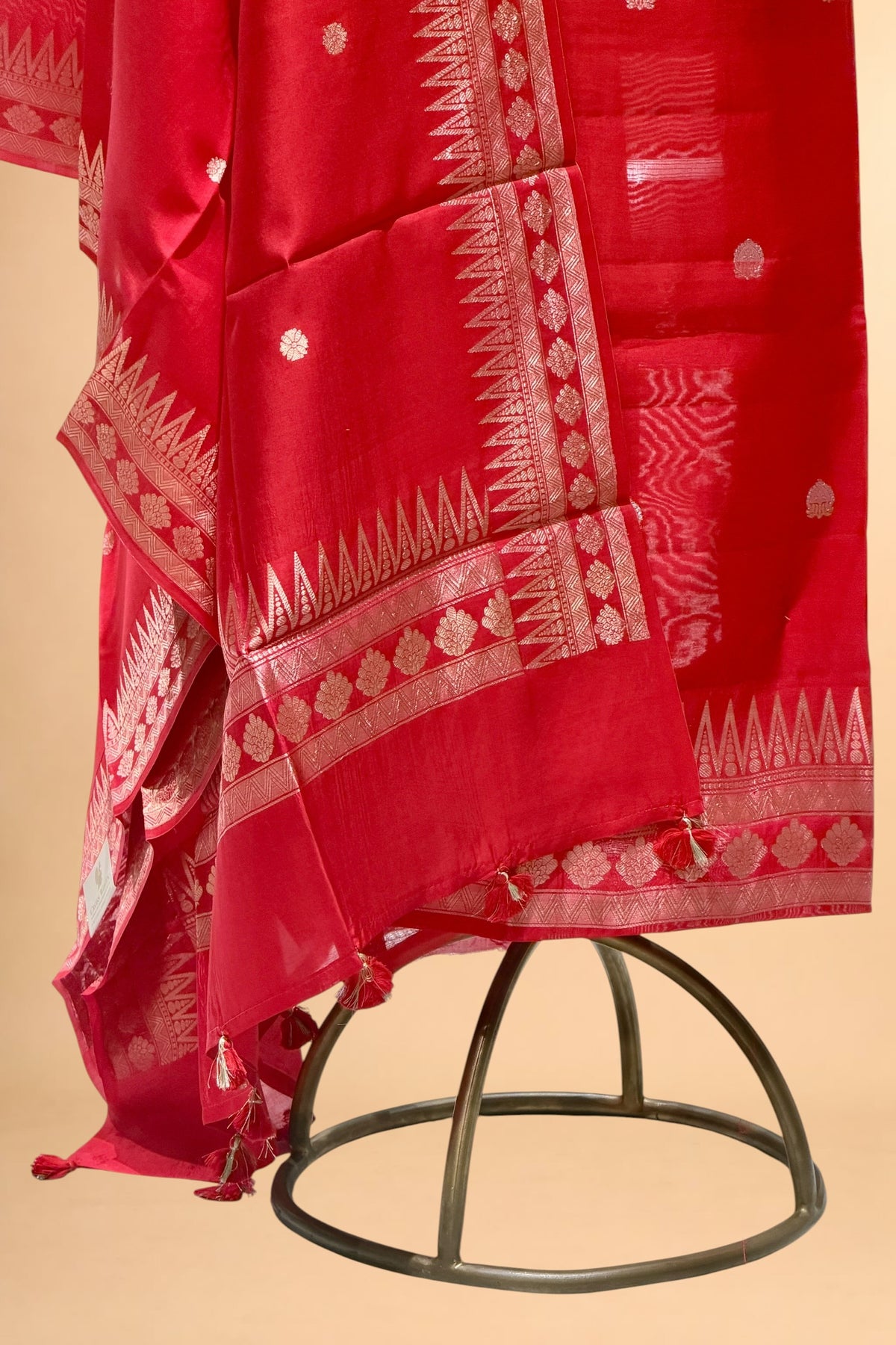 Red Pure Soft Silk Sona - Rupa Suit Set