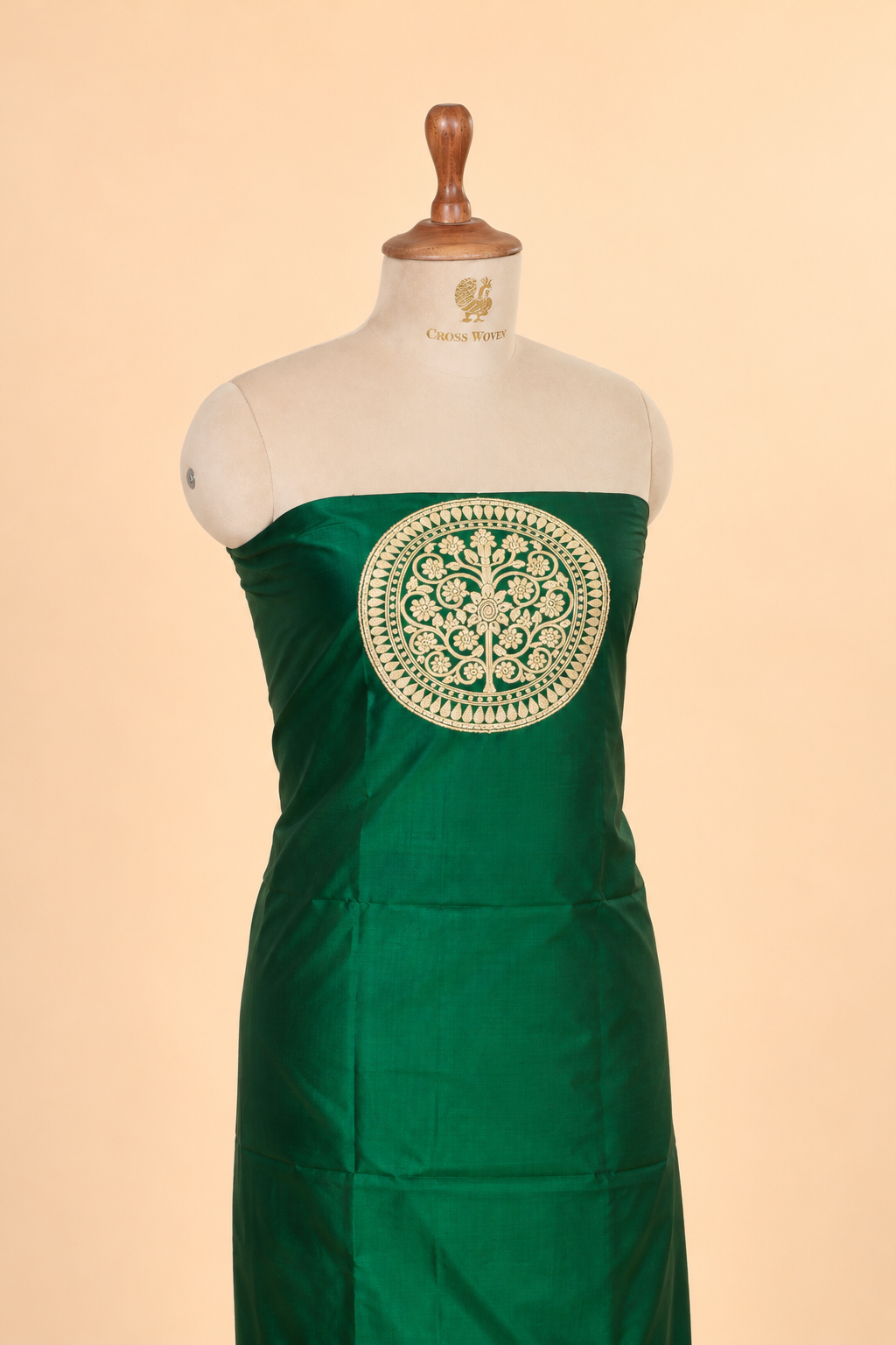 Green Katan Silk Co-ord Set
