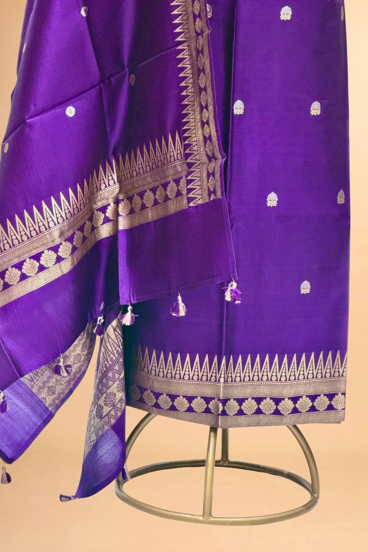 Purple Pure Soft Silk Sona - Rupa Suit Set