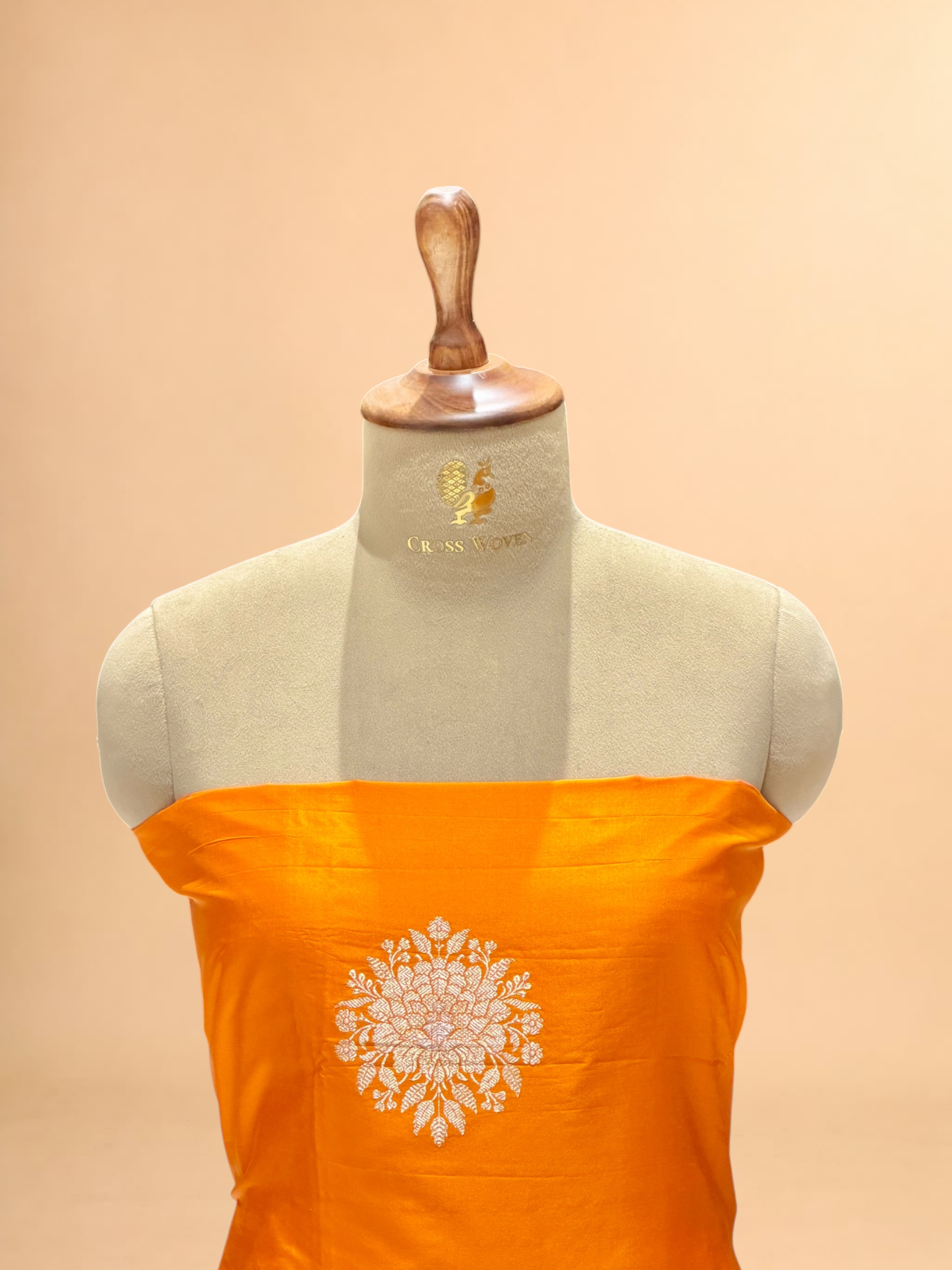 Orange Pure Katan Silk Co-ord Set