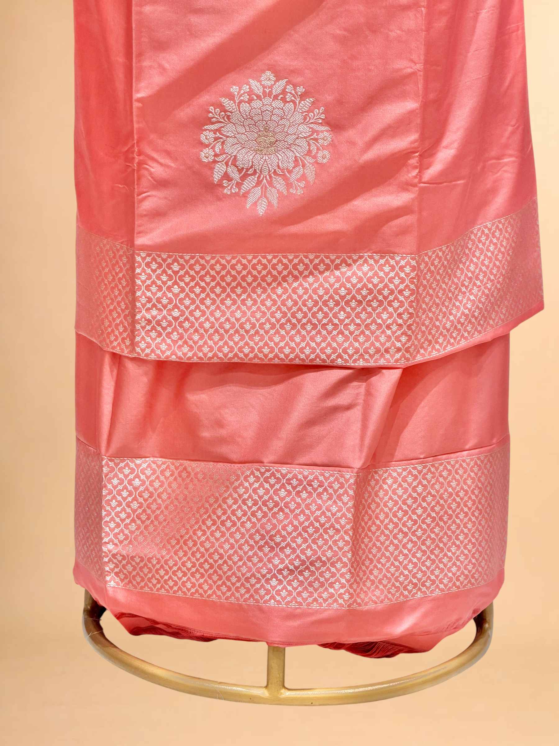 Peach Pink Pure Katan Silk Co-ord Set