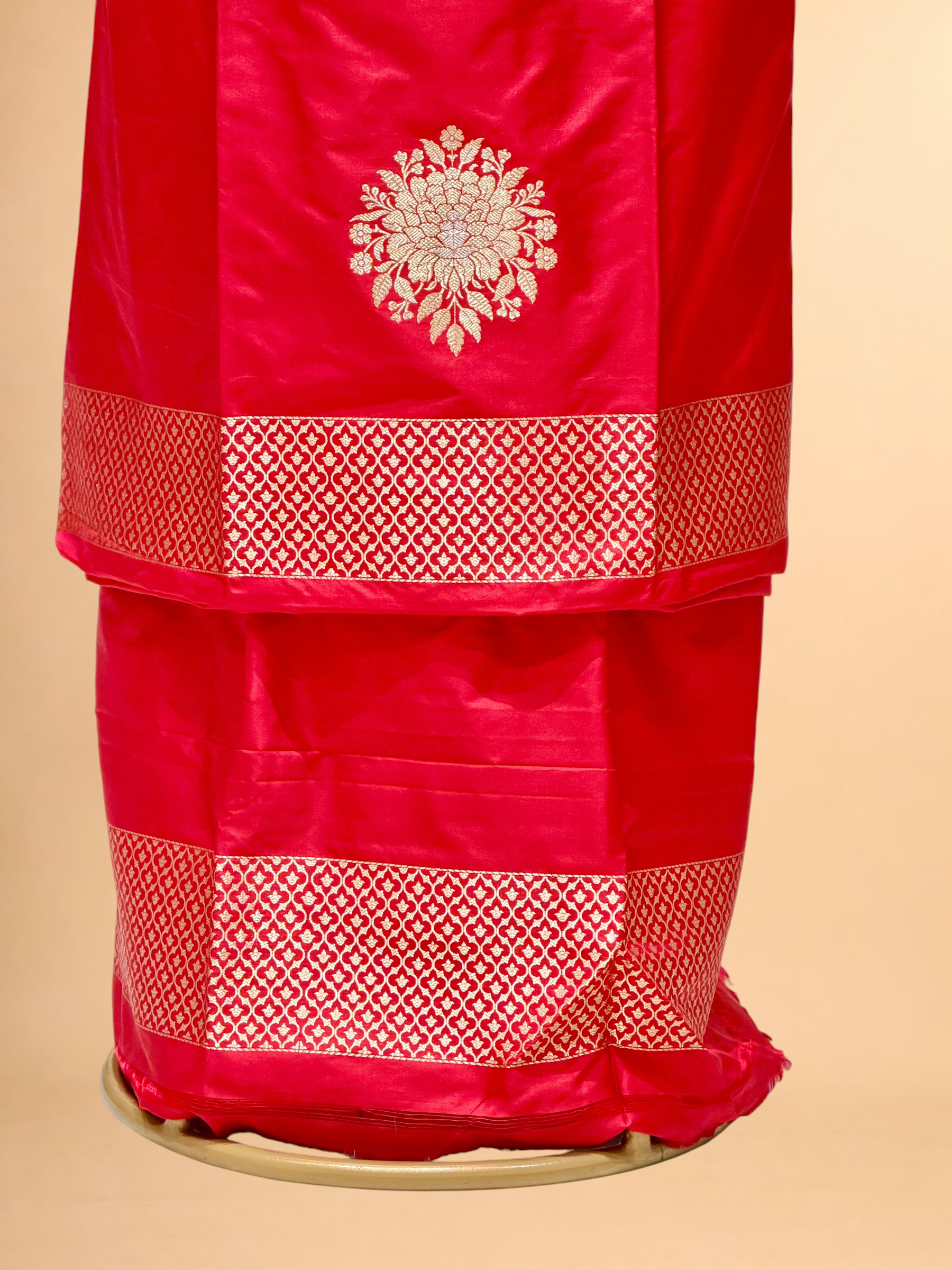 Red Pure Katan Silk Co-ord Set