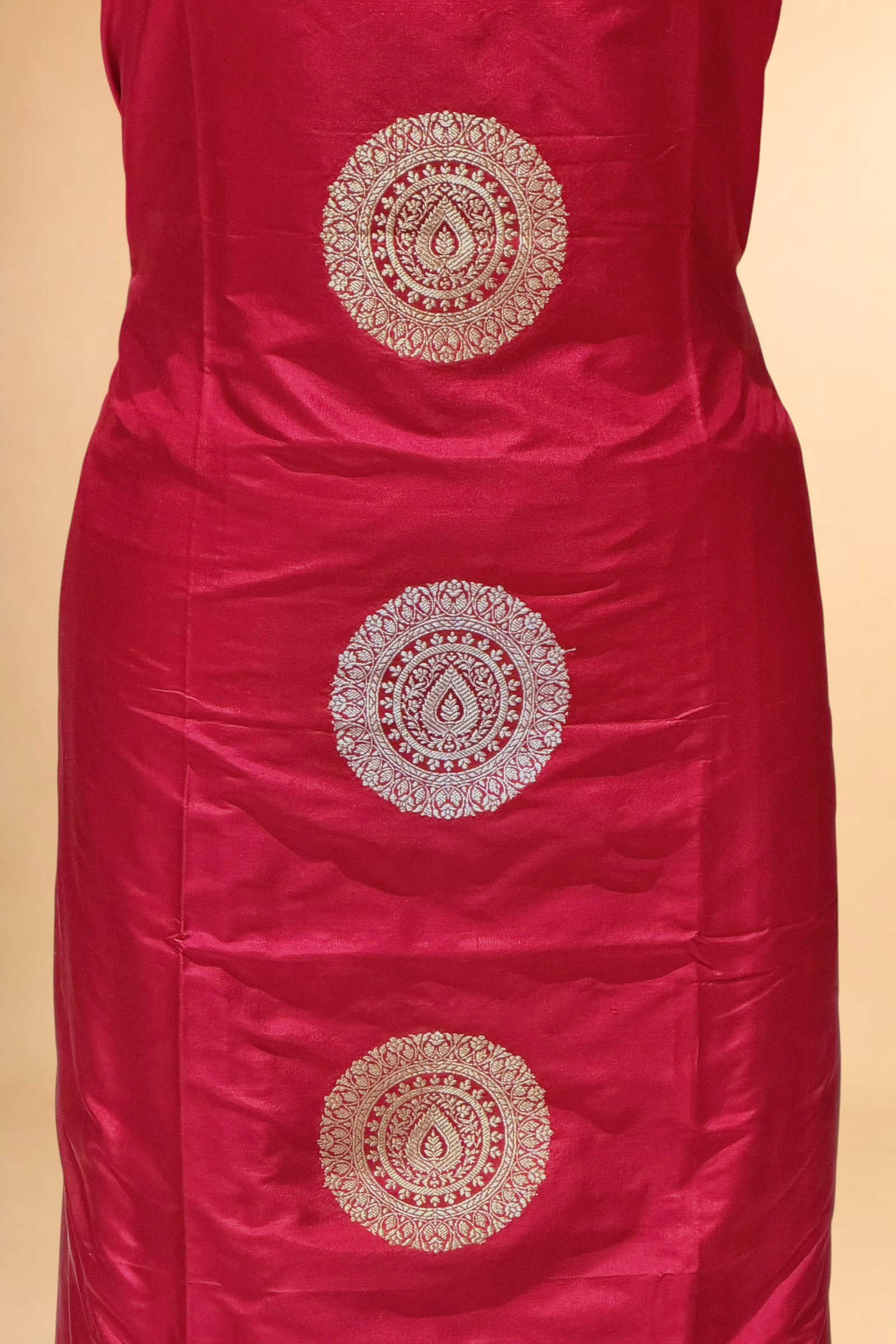 Red Katan Silk Co-ord Set