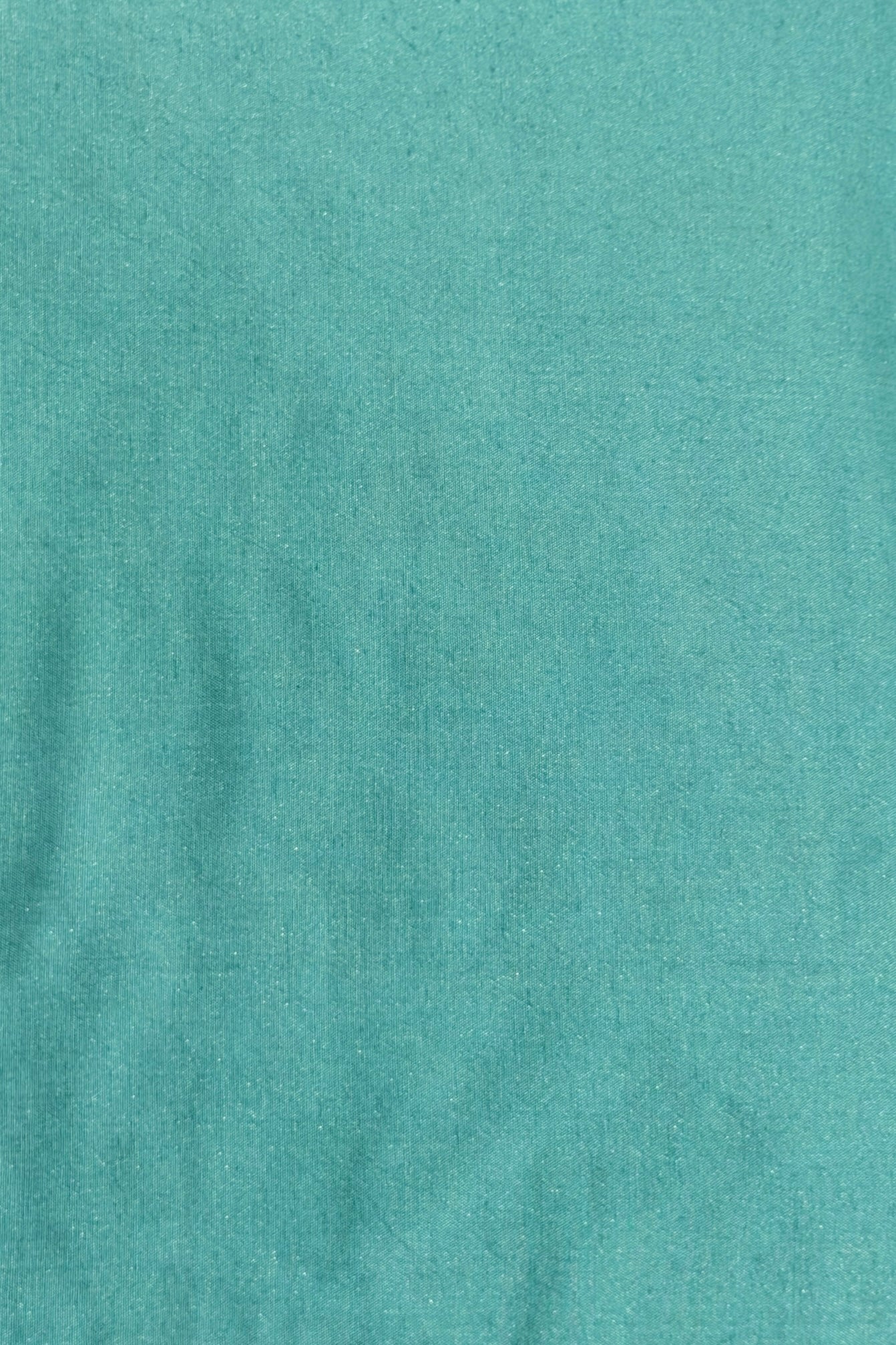 Aqua Blue Block Printed Chanderi Suit Set with Floral Border Dupatta