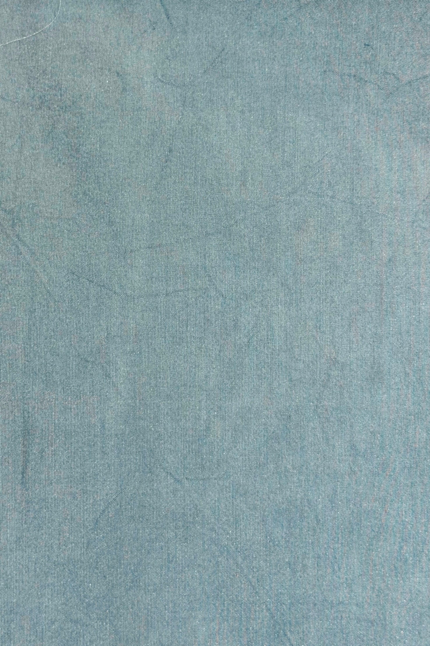 Powder Blue Linen Suit Set with Floral Printed Dupatta